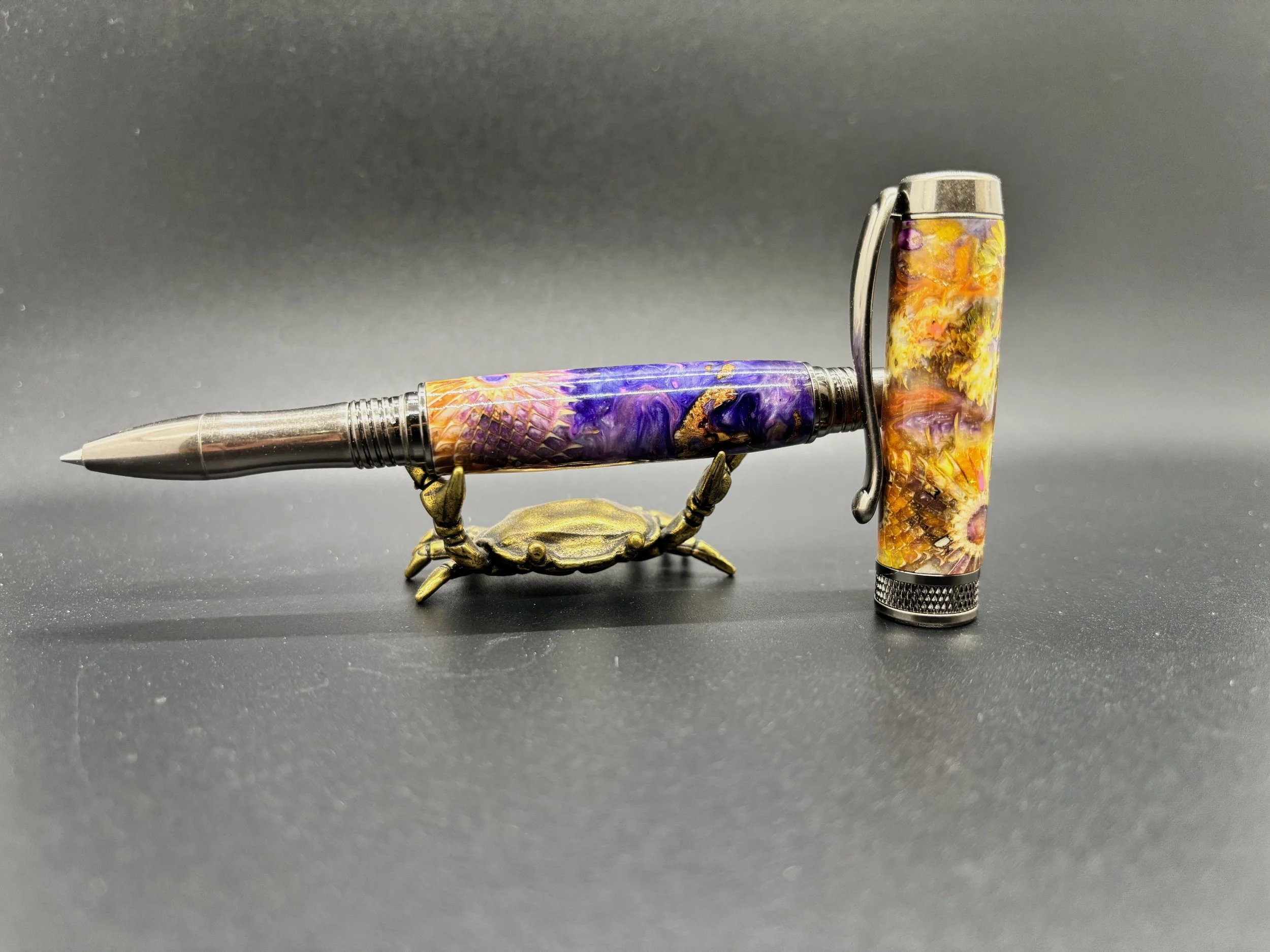 Elegant Teasle Flower Rollerball Pen