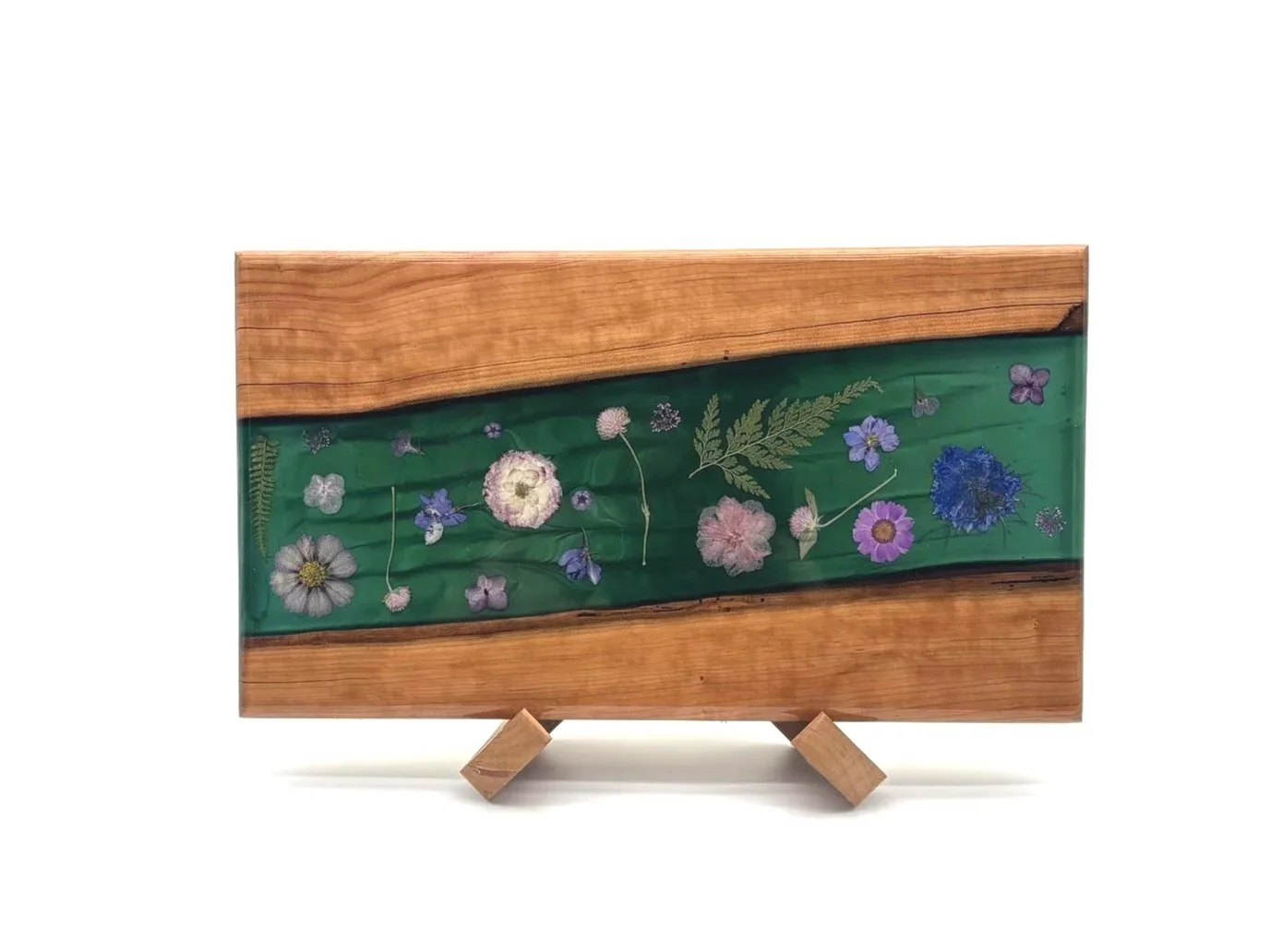 Cherry Wood Wildflower Charcuterie Board