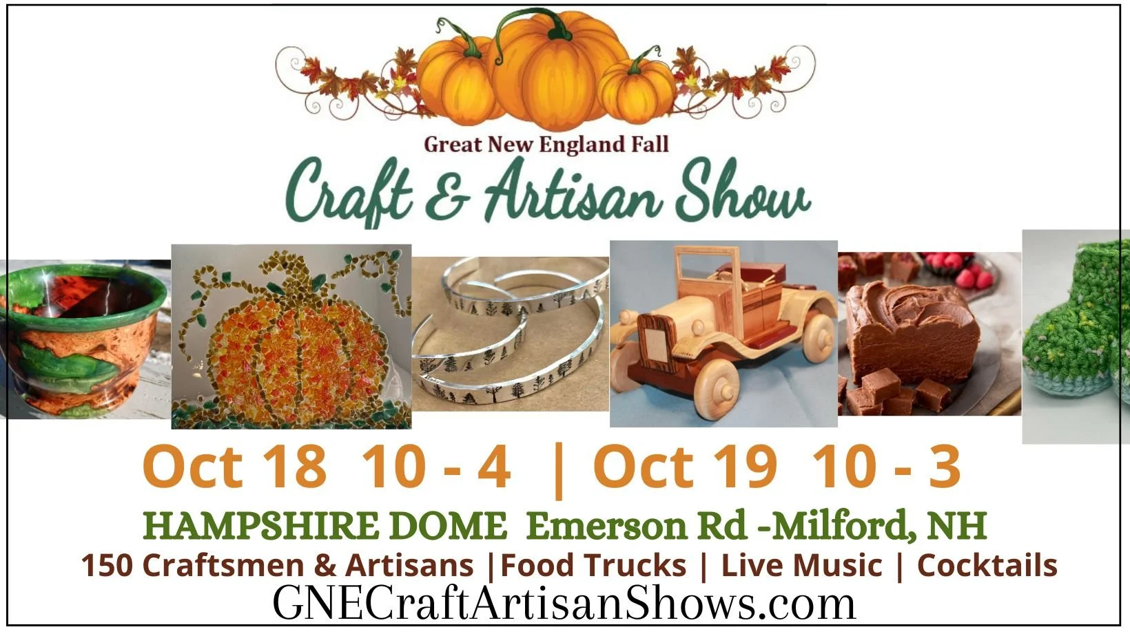 Great New England Craft & Artisan Show hosted by GNECraftArtisanShows.com