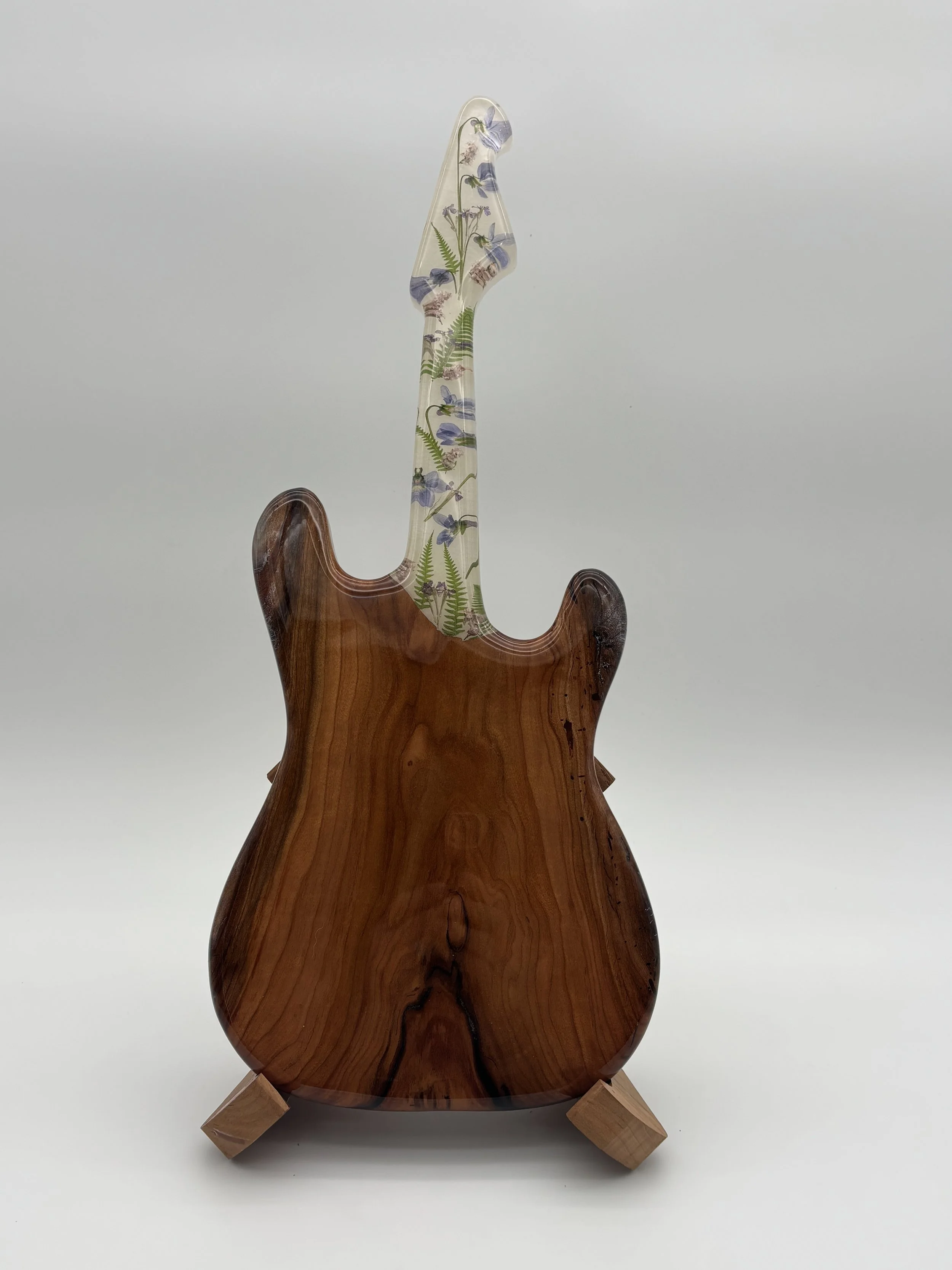 Harmony Floral Guitar Serving Board