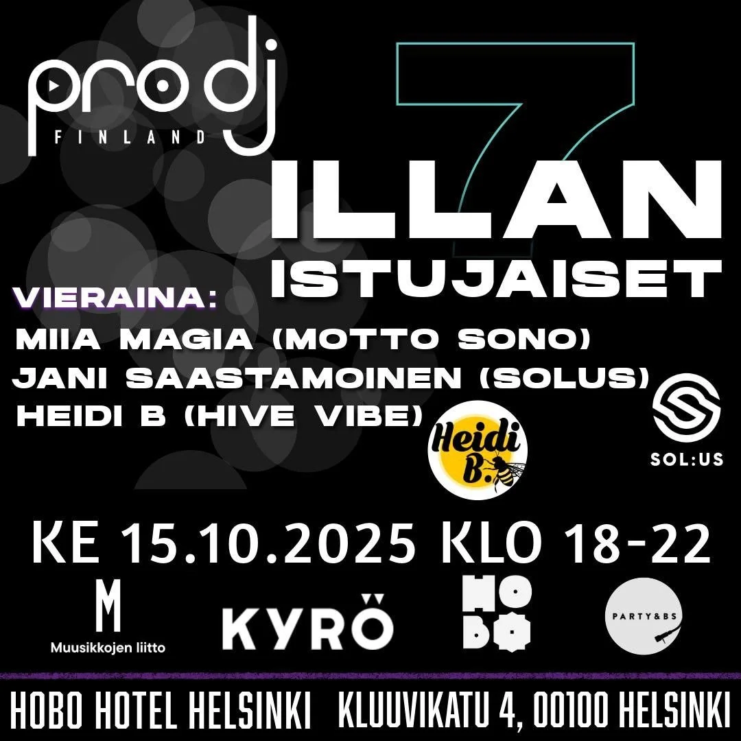 T&auml;n&auml;&auml;n klo 18! Paneeli DJ-tuottaja -aiheella, my&ouml;s open decksit joissa jopa hieman tilaa j&auml;ljell&auml;, jos huvittaa soitella 🔥

Lis&auml;tiedot @prodjfinland -profiilista 🎧