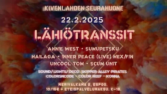 Oli huippubileet asiakkaana viime kerralla mutta t&auml;ll&auml; kertaa viel&auml; hauskempaa: p&auml;&auml;sen tykitt&auml;m&auml;&auml;n ensimm&auml;isen psy-settini! 🔥 Tulehan messiin! 🕺💃