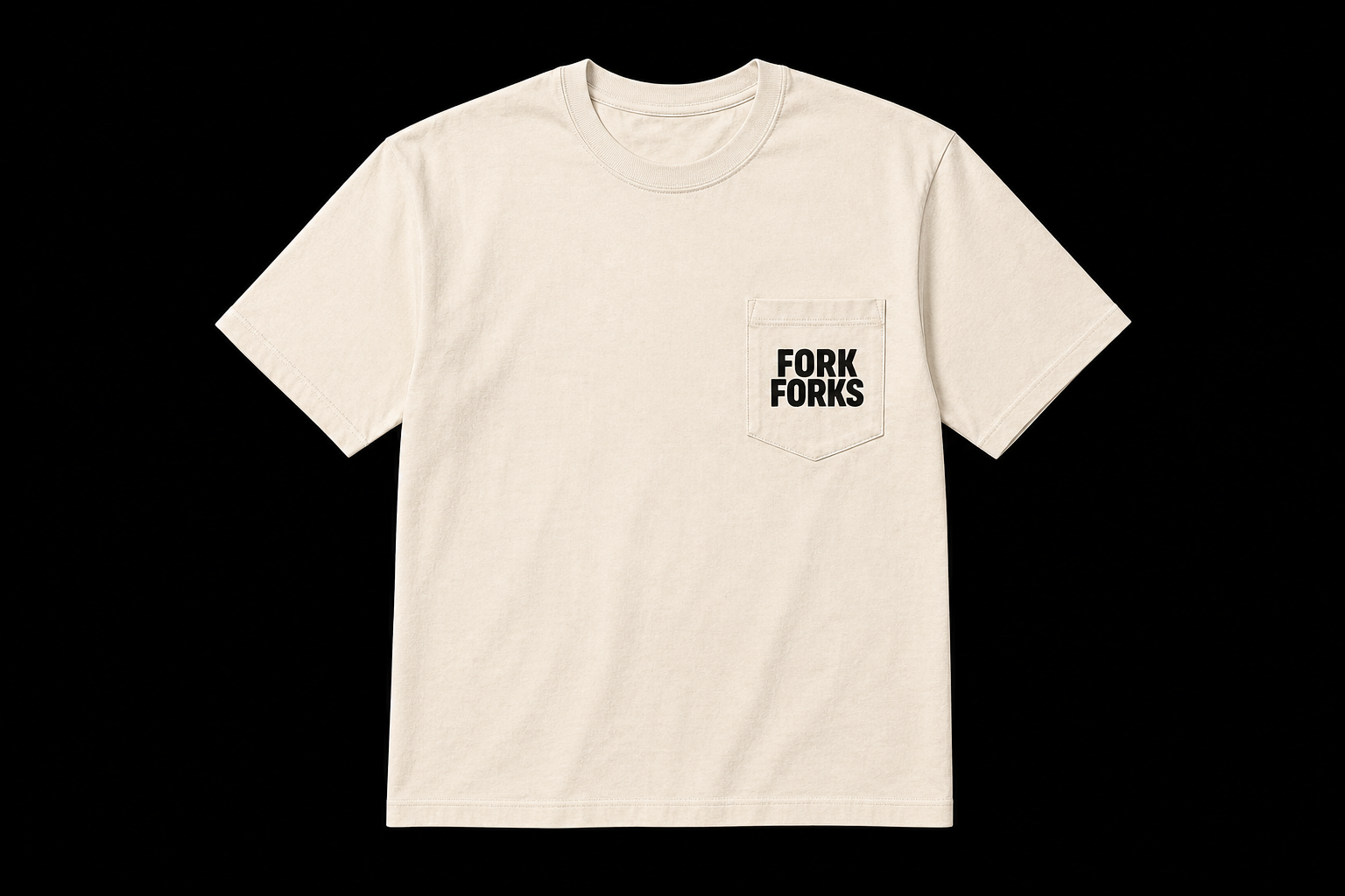 Tastebuds Supper Club  "Fork Forks" T-Shirt (Cream)