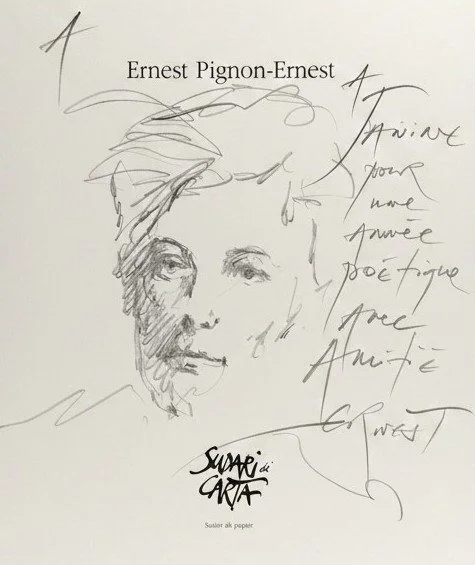 Adjugé 600€ - Ernest PIGNON-ERNEST, "Arthur Rimbaud", dessin
