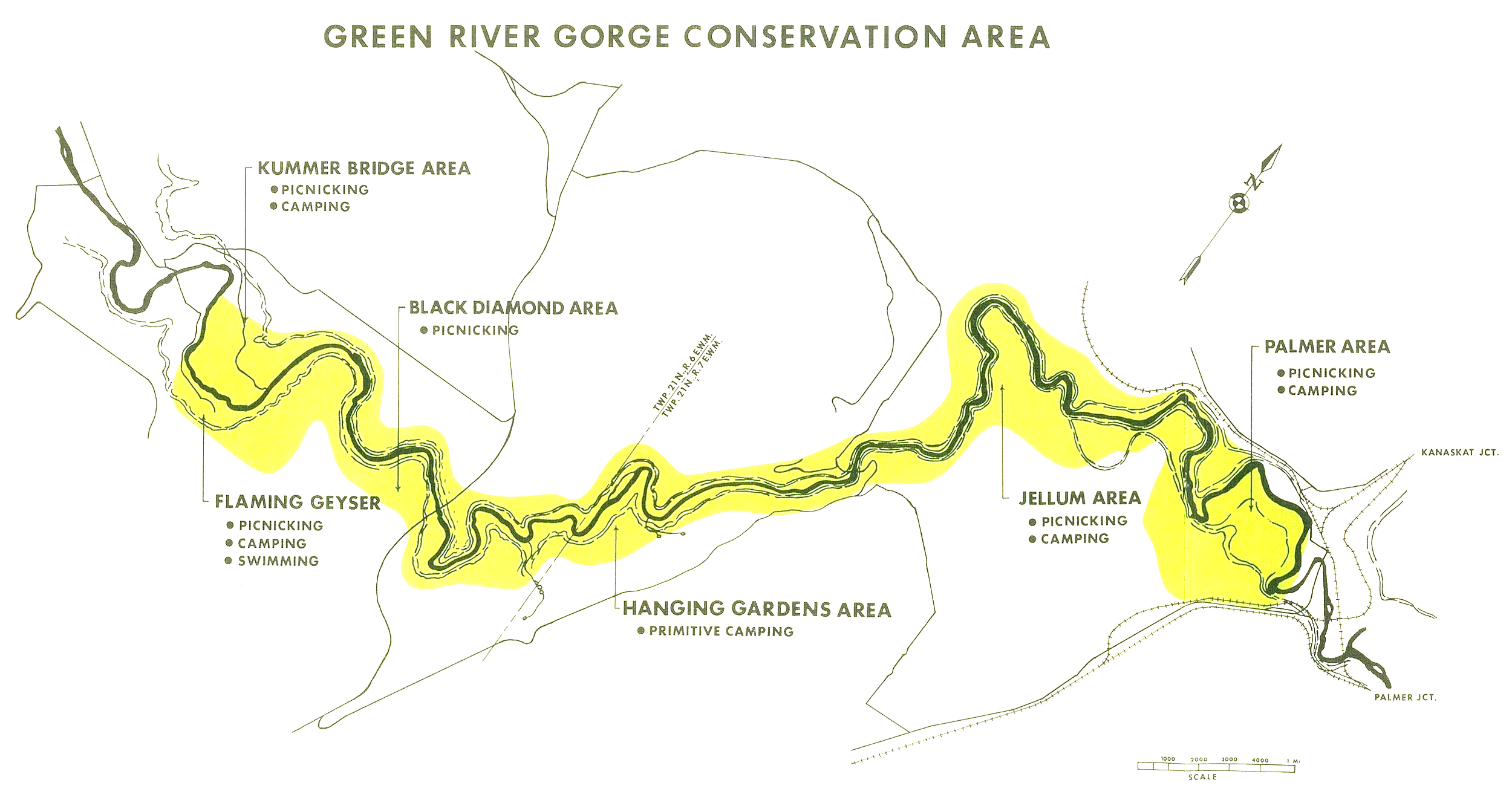 Map of the Green River Gorge Conservation Area