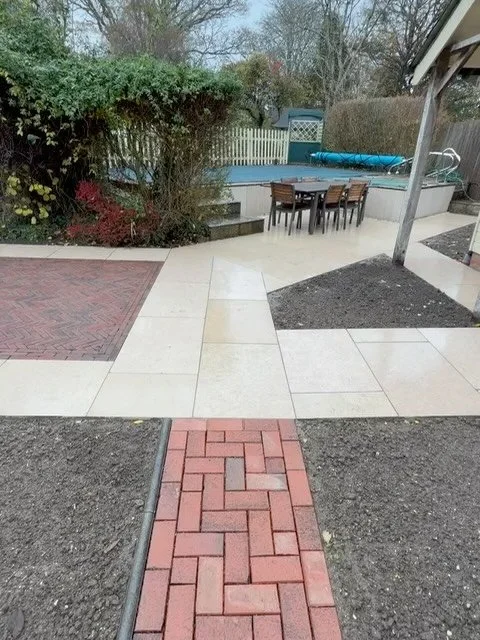 Before and after videos and photos of our latest @joesavagelandscape project, thanks to Toby and Callum, for seeing this one over the line for us. 

A really tired and failing patio/pergola was becoming unsafe for our client, we used lovely acid etch