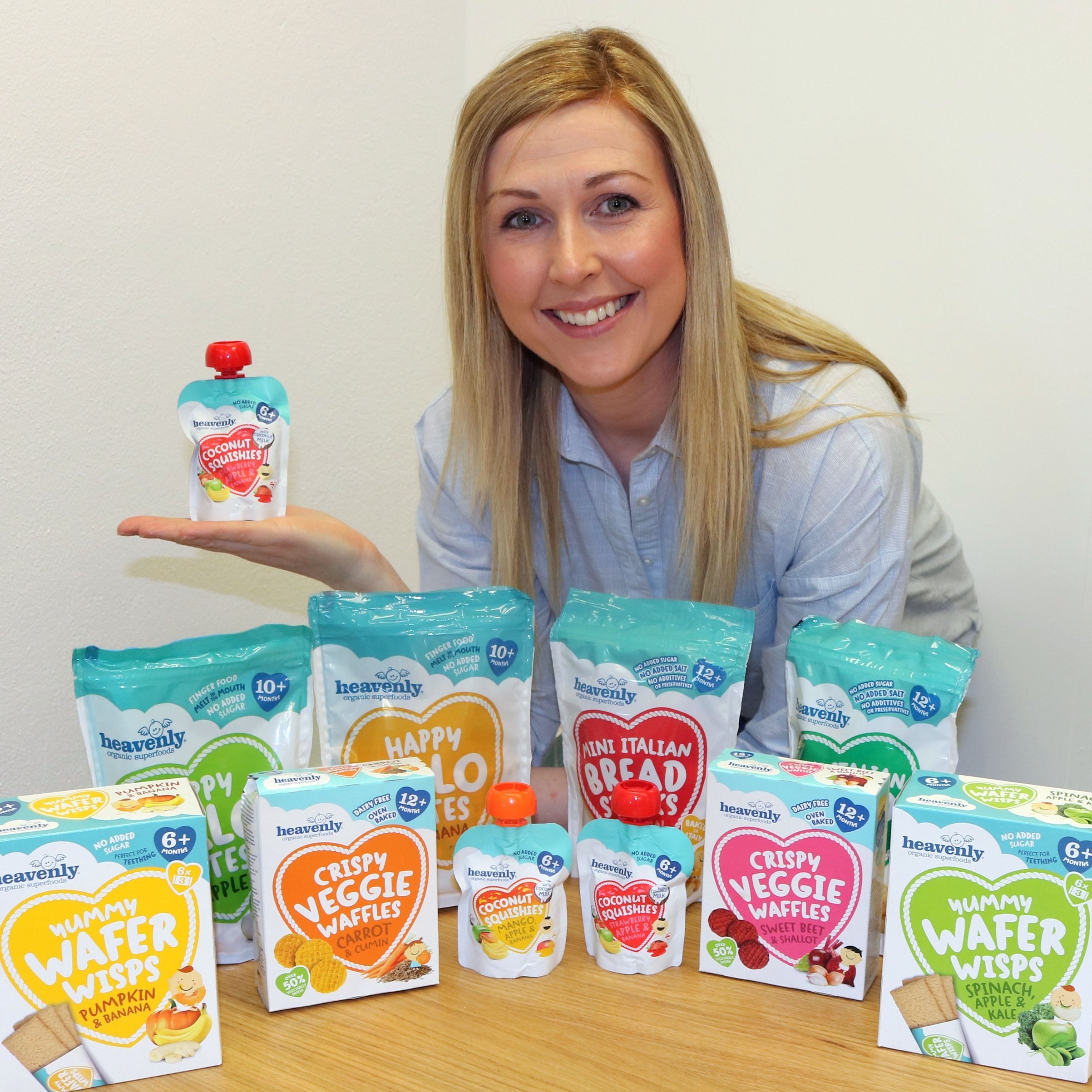 Shauna Blair holding Heavenly Baby Food