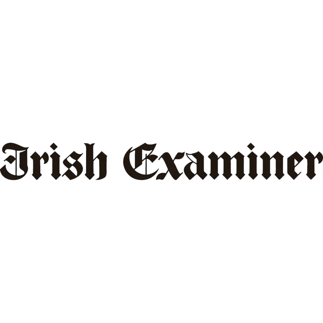 'Irish Examiner' logo with white background, black text.
