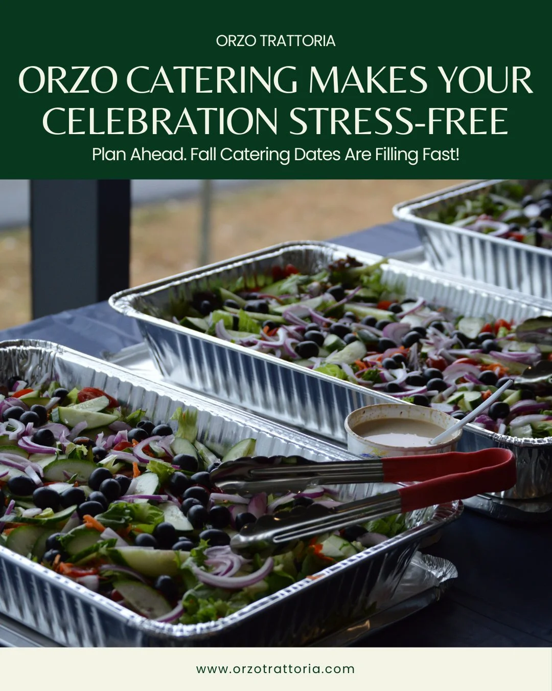 Hosting should be fun&mdash;not frantic.⁠
⁠
Let Orzo Trattoria handle the food so you can enjoy your event. ⁠
⁠
Delicious, dependable, and totally stress-free. Plan ahead and call now (978) 686-6921 to cater your next event.⁠
⁠
#OrzoTrattoria #Cateri