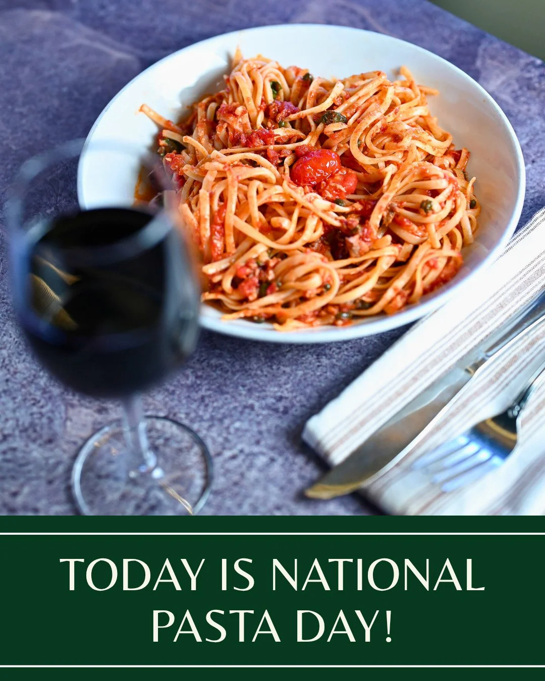 Pasta lovers, today&rsquo;s your day! Celebrate National Pasta Day the Orzo way, with a plate of pure, Italian comfort food and a glass of wine to match. 🍝 ❤️⁠
⁠
#PastaLoversUnite #OrzoTrattoria