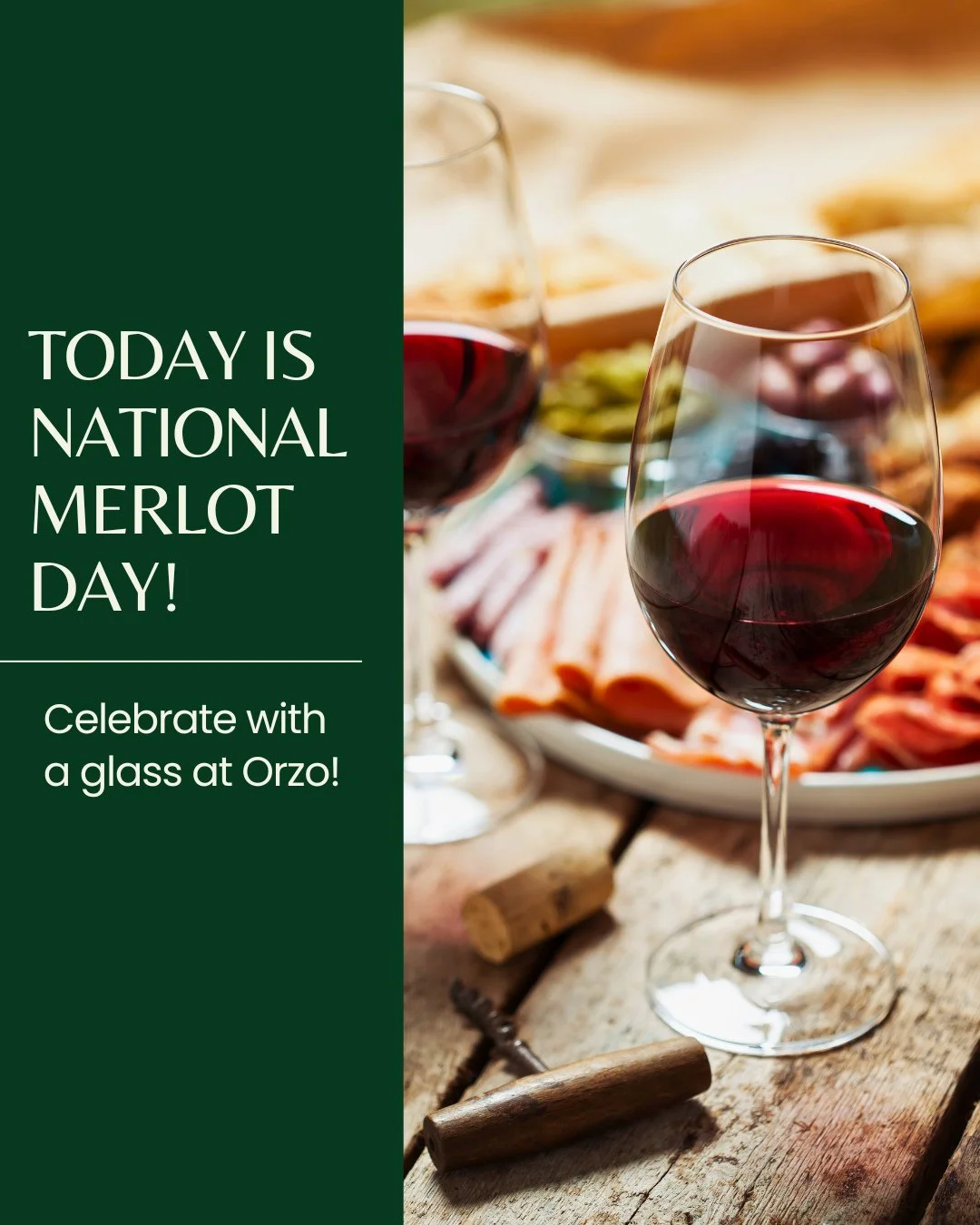 Raise a glass to the classics! A rich Merlot and a hearty pasta make the perfect fall pairing.⁠
⁠
#NationalMerlotDay #WineLovers #OrzoTrattoria #PerfectPairing⁠