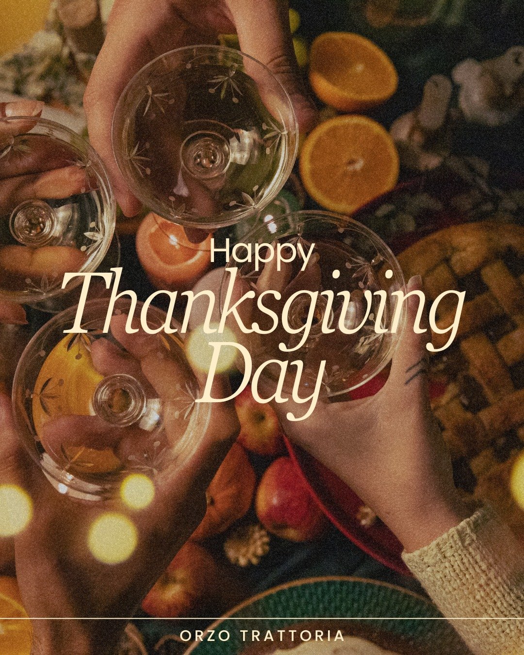 Happy Thanksgiving from all of us at Orzo! Wishing you a table full of good food, laughter, and love. 🧡

#ThankfulTogether  #GratefulGatherings  #HappyThanksgiving  #FromOurTableToYours  #OrzoFamily