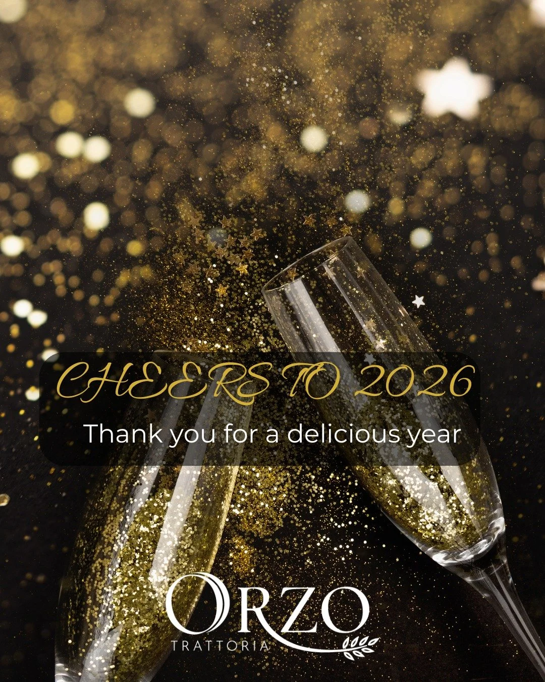 Thank you for making 2025 such a memorable year for the Orzo family. We can't wait to serve you in 2026!

🕰️ Holiday Hours: Open tonight for NYE Dinner! Also Open New Year's Day normal hours.

Buon Anno! (Happy New Year!)

#OrzoTrattoria #NewYearsEv