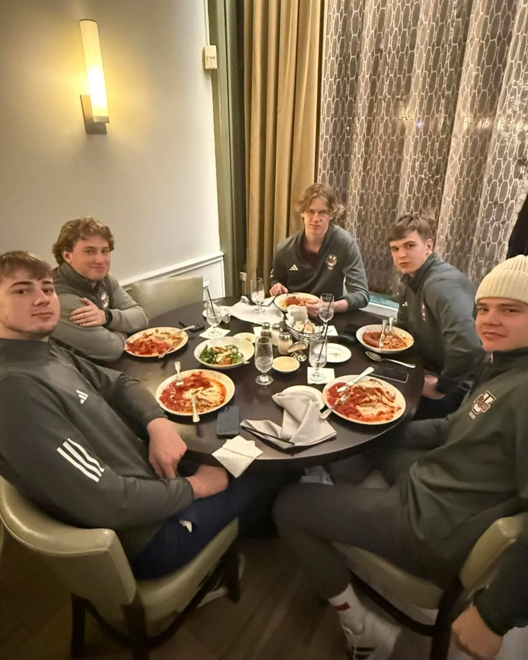 Last Thursday, we had the pleasure of hosting the @umasshockey team here at Orzo.

There&rsquo;s something special about a full table, good energy, and a room buzzing with conversation and laughter. Seeing the team unwind, share a meal, and enjoy tim