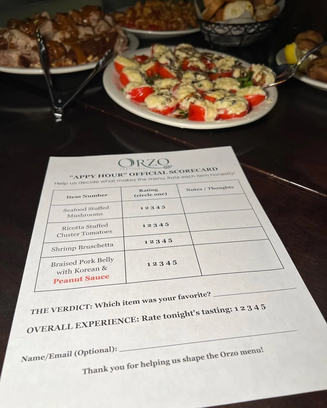We tested, you tasted, and the votes are officially in.

Our Appy Hour demo was a smash hit, and we could not be more thankful to everyone who joined us. From the first bite to the final scorecard, the room was buzzing with opinions, laughs, and grea