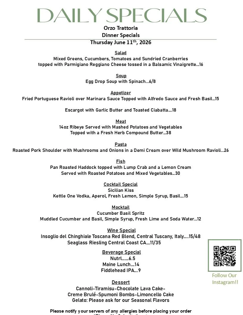 #dinnerwithfriends #dinnerspecials #dinnerdate #dinnerideas #dinnertime #wineoclock #winelover #orzorestaurant #Orzo #italianfooddoneright #italianfoodie #italianfoodlovers #italianrestaurant #italiancuisine #italianfood #mangiaitaliano🇮🇹🍴🍝🍷 #Ma