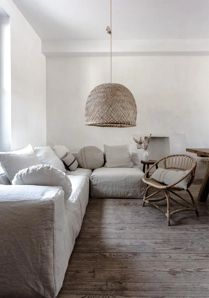 Interieur naturel wabi sabi photographiée par Karine Köng