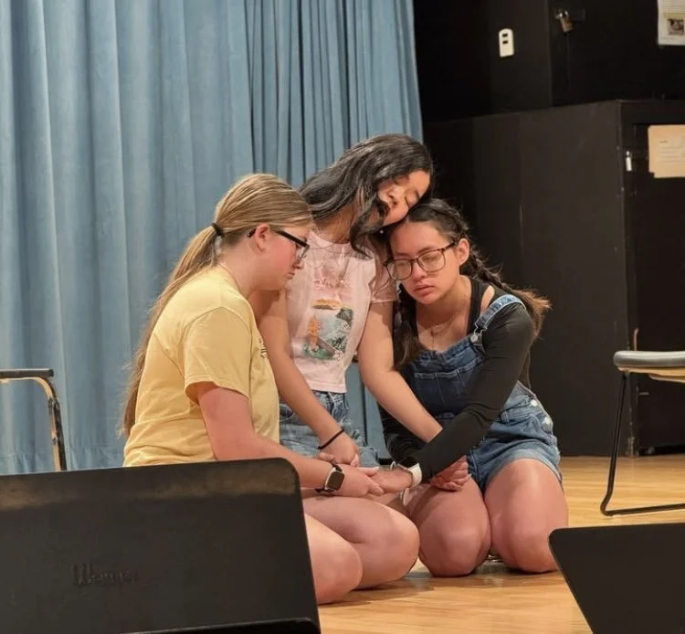 JMU Opera Guild members rehearsing for "Children of Lir" (2024) premiere in 2025