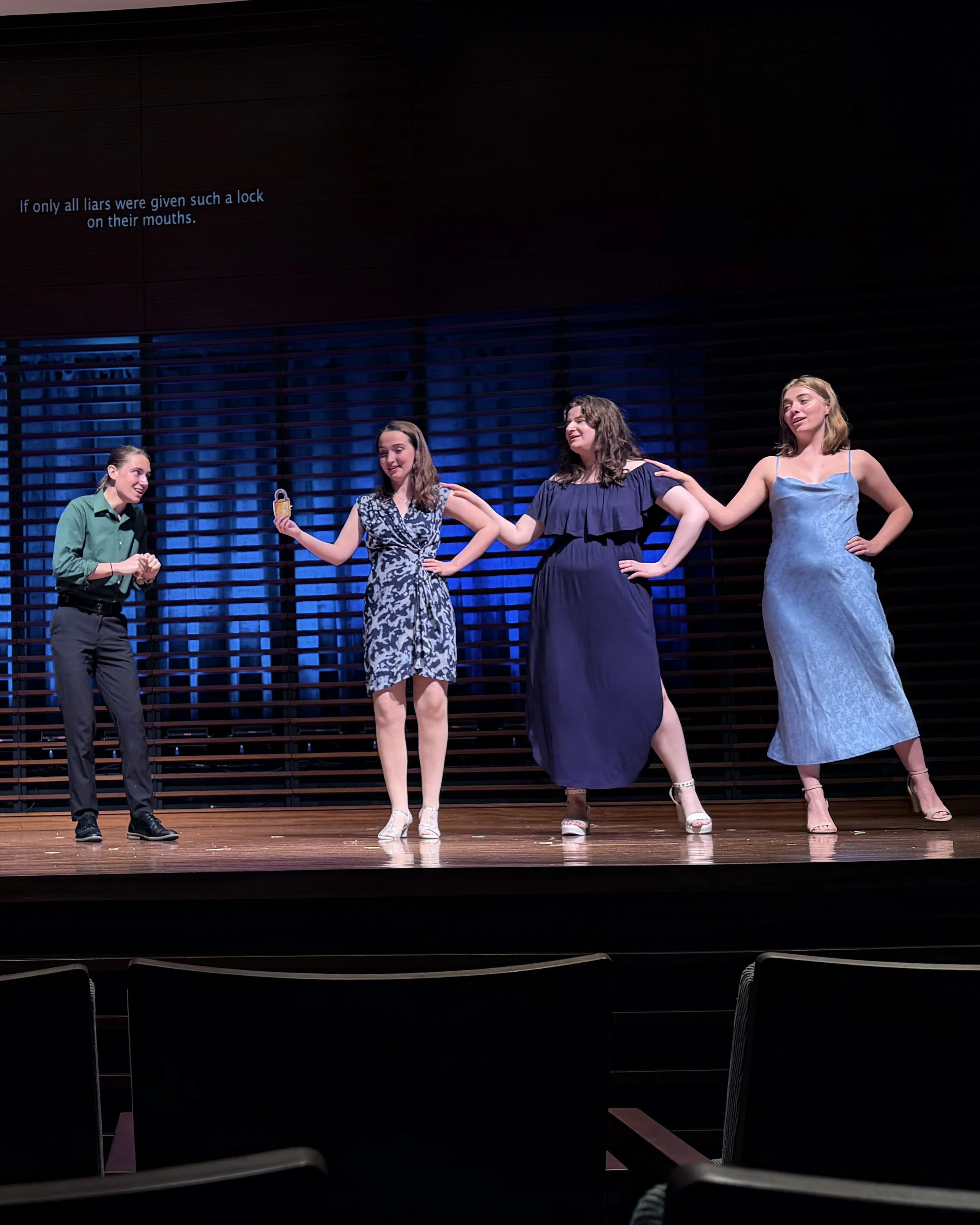 Corrao performing in JMU Opera Theater's Opera Scenes program
credit: Olive Poole