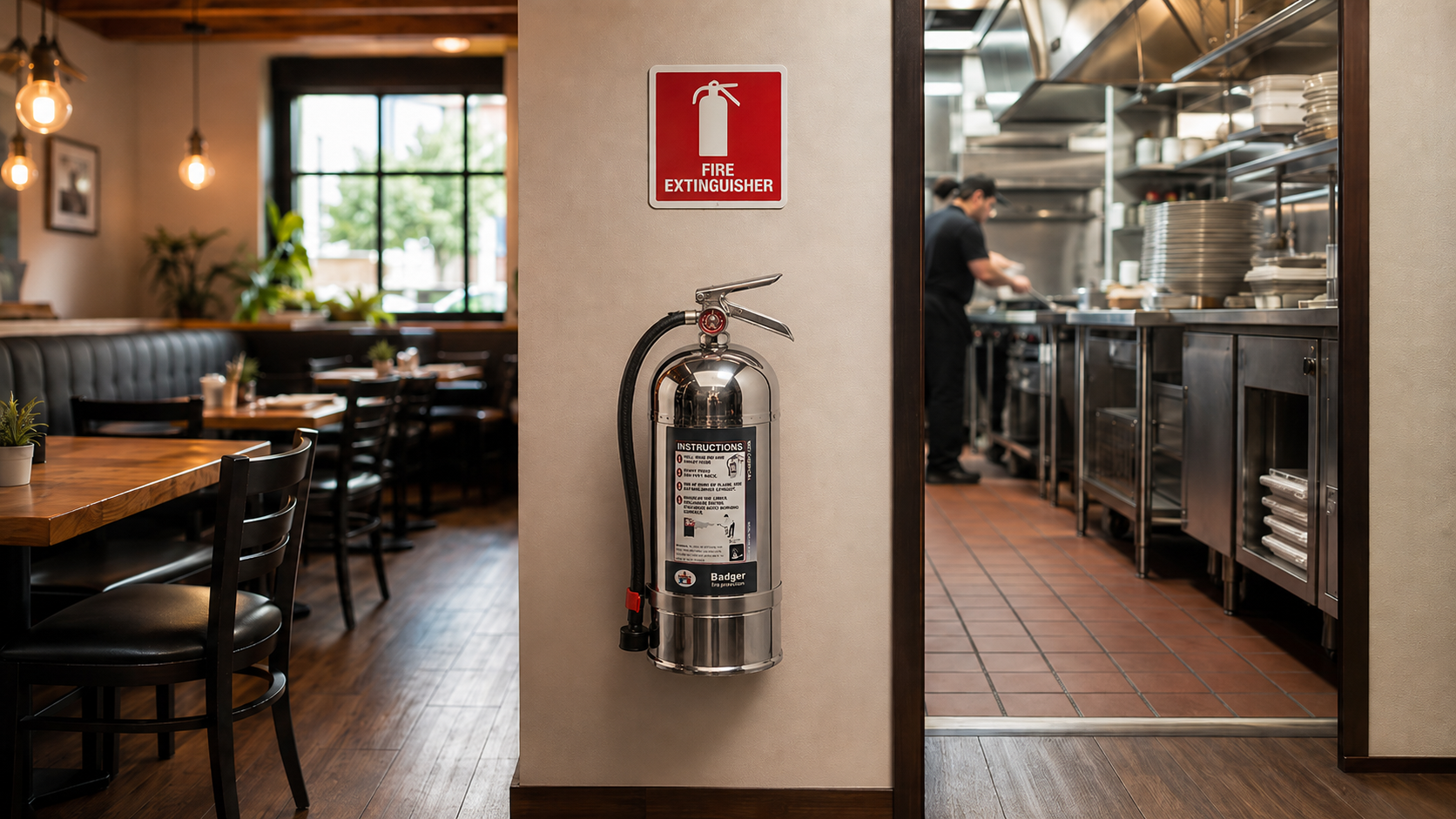 Extintores para restaurantes pequenos: que necesita la cocina y el comedor