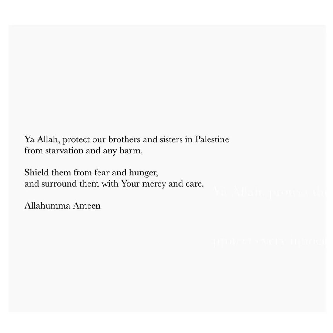 Ameen. Ameen. Ameen.