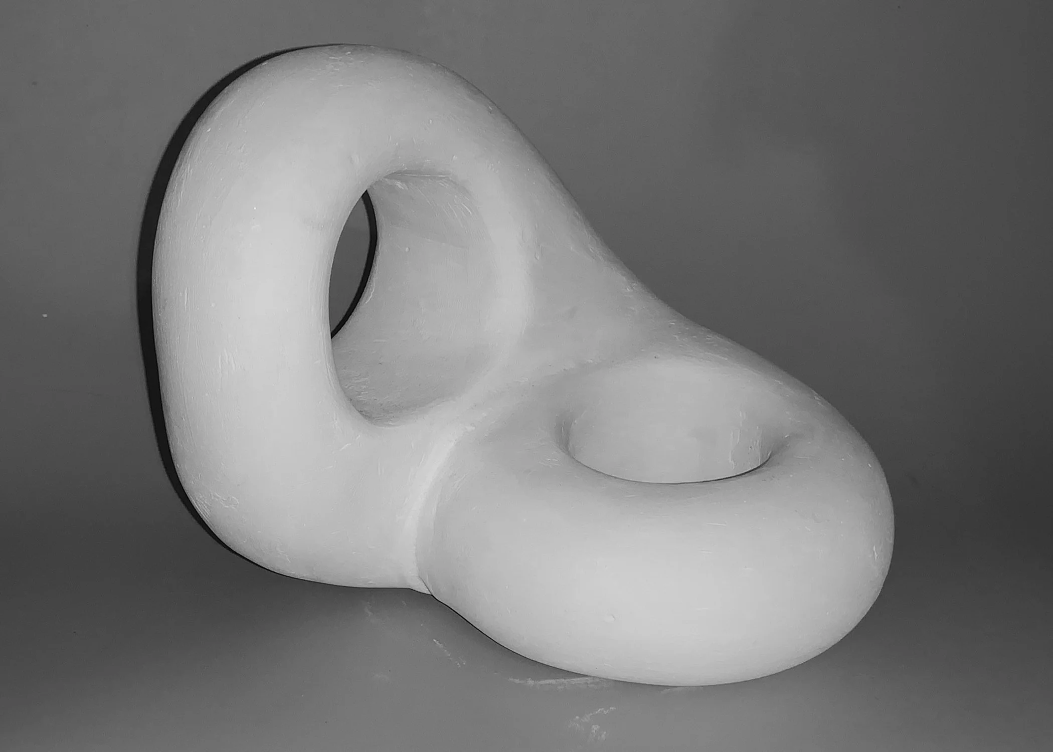 Reductive Plaster Sculpture