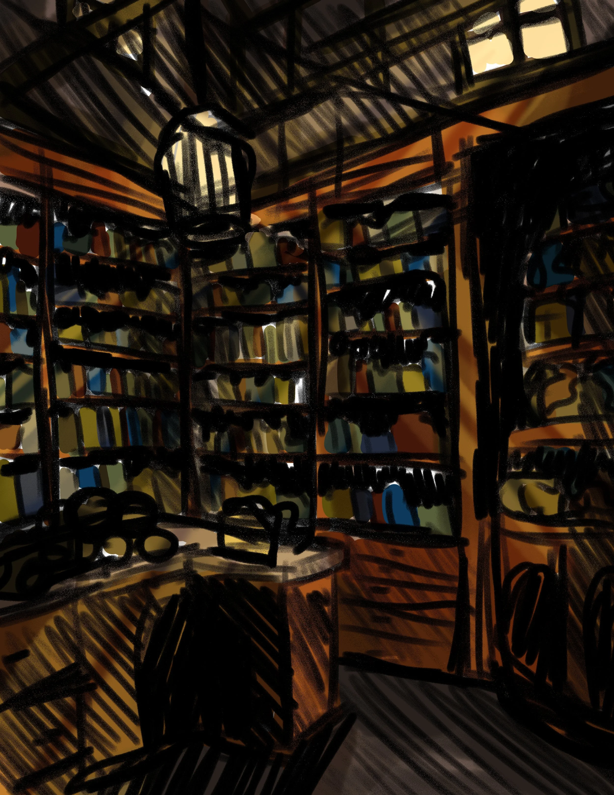 Fantasy Store Concept Sketch
