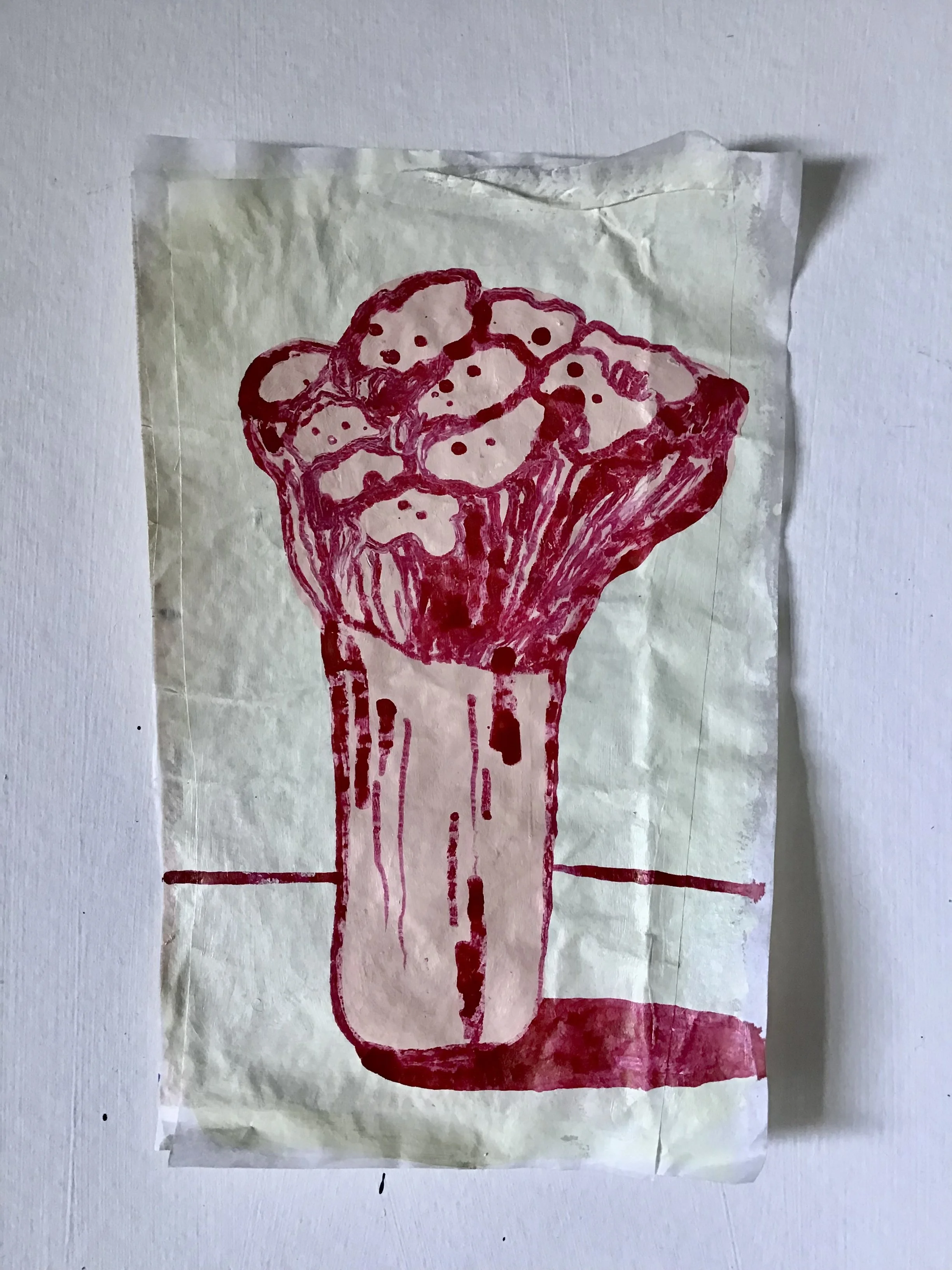 From the series 'Tem de se sonhar com os lugares, para se aprender a gostar deles'. Ink and acrylic on rice paper and paper, 18x11cm, 2026.