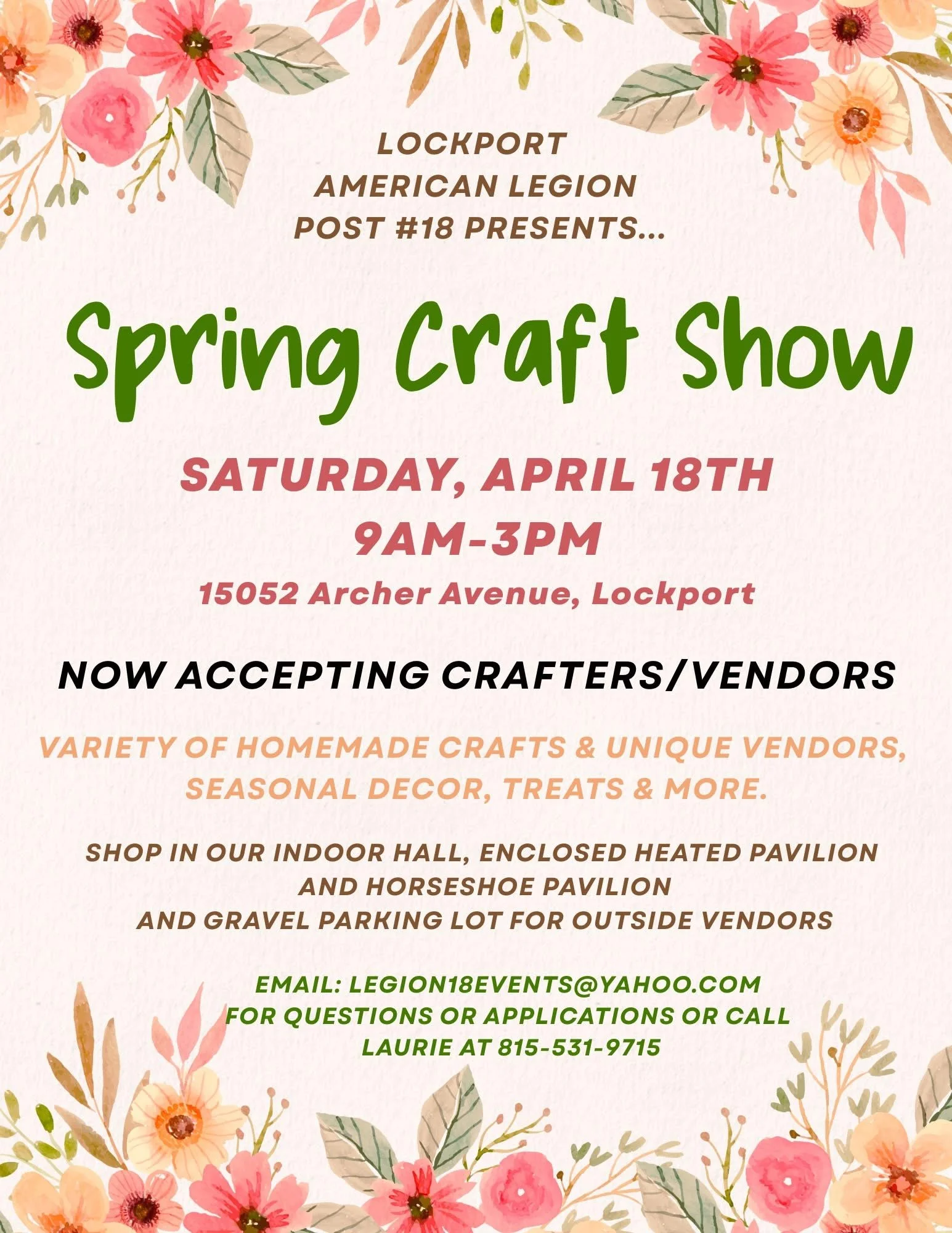 Lockport American Legion Post #18 Spring Craft Show
