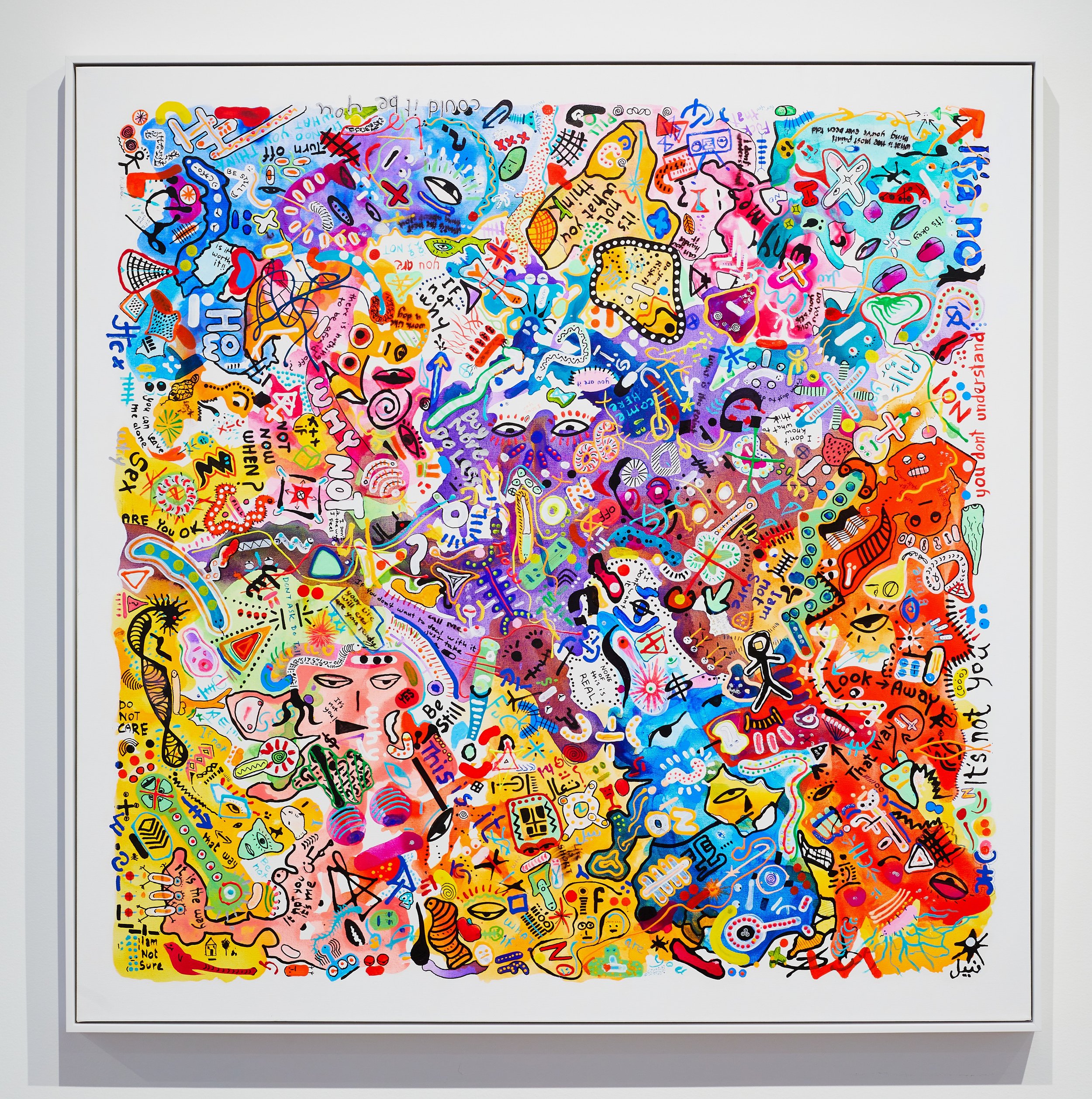 It's Not Me It's You, 2023 / Acrylic on canvas / 49 x 49 in