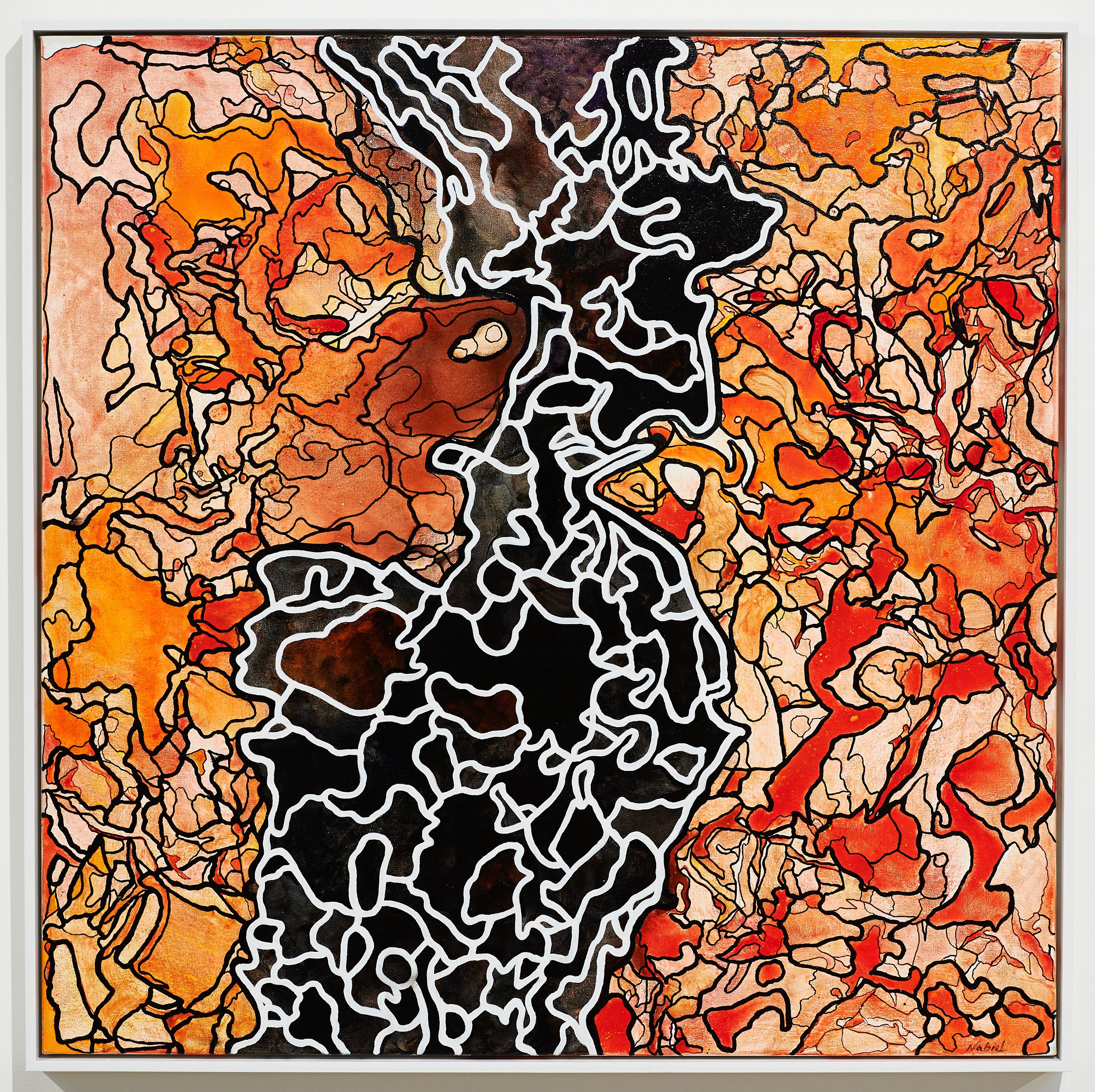 Strong Roots, 2021 / Acrylic on cavas / 37 x 37 in