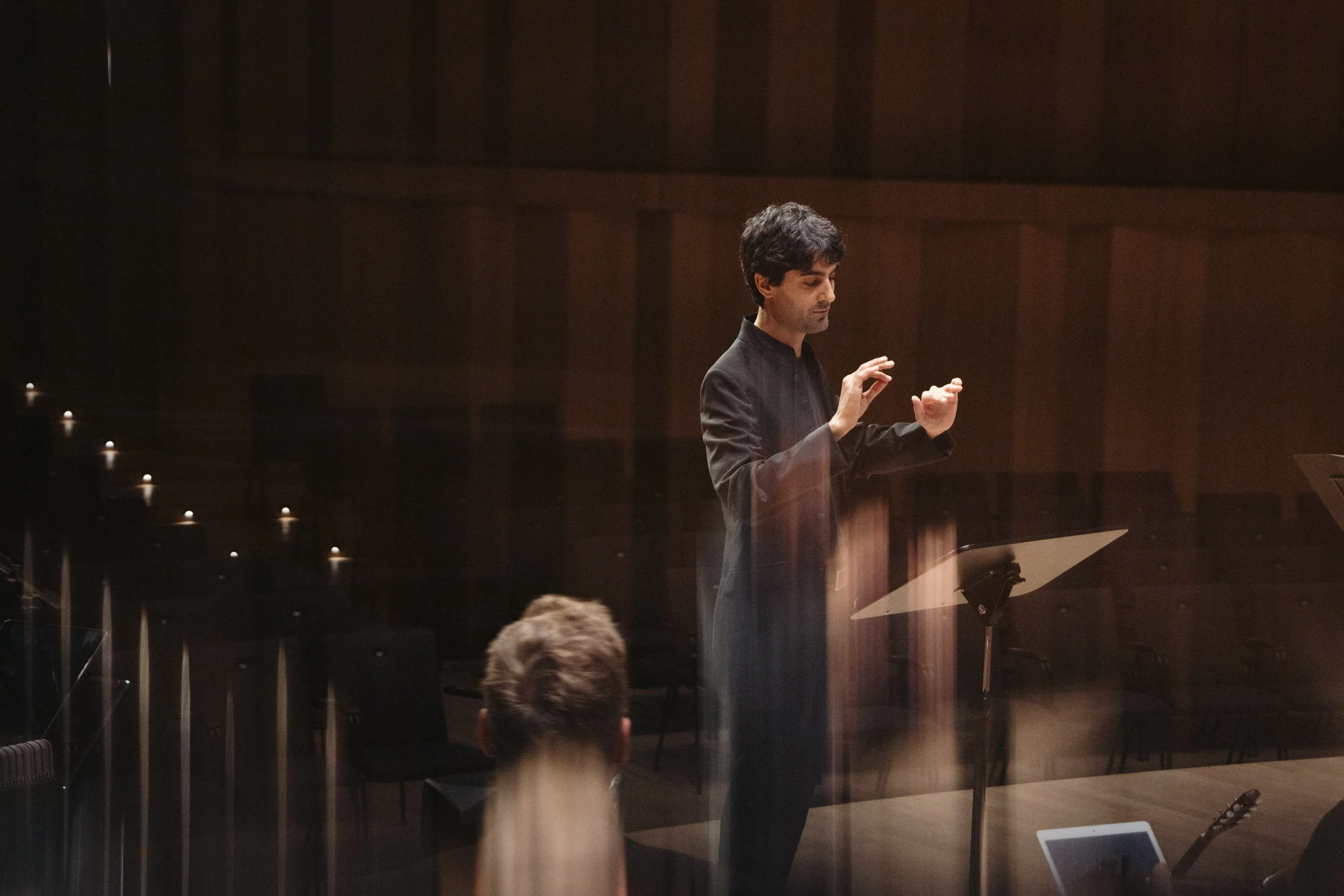 Expressive concert photography for chamber orchestras.