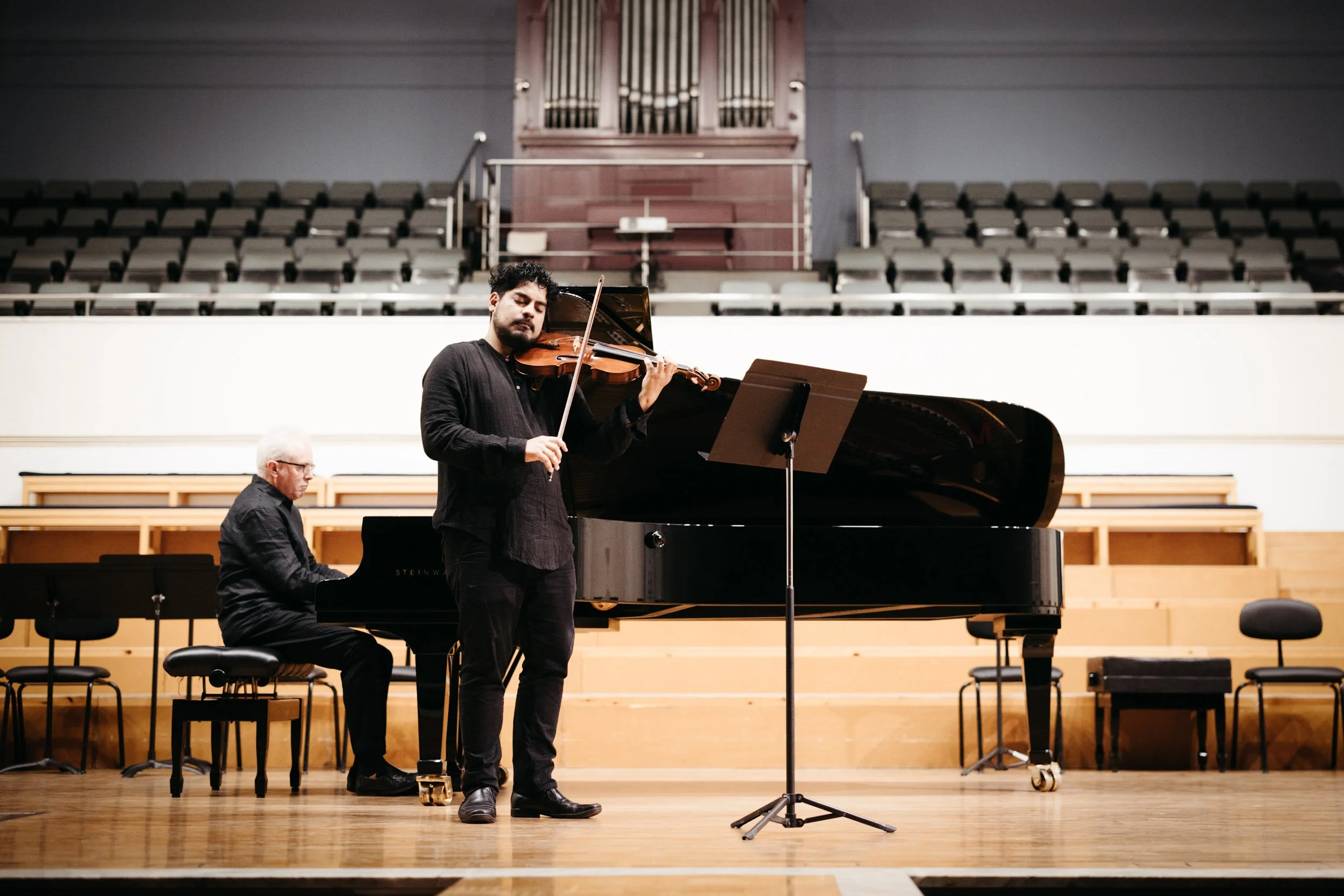 Classical music photography during an international music festival.