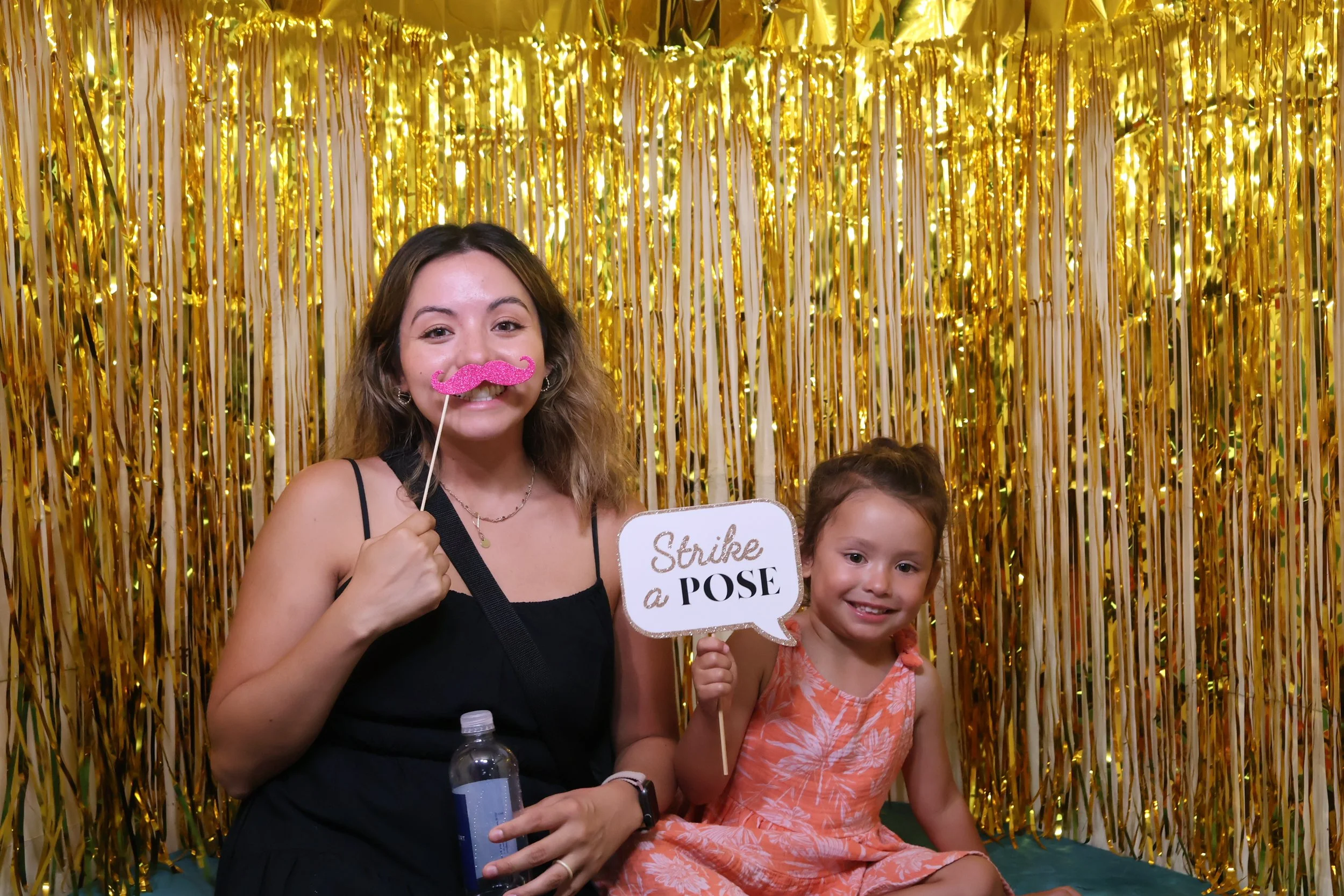 Mother and daughter in Photo Booth