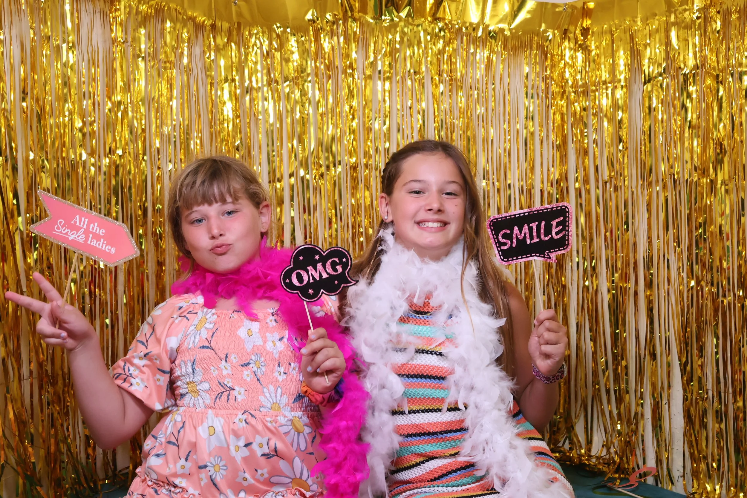 Kids having fun in a Photo Booth