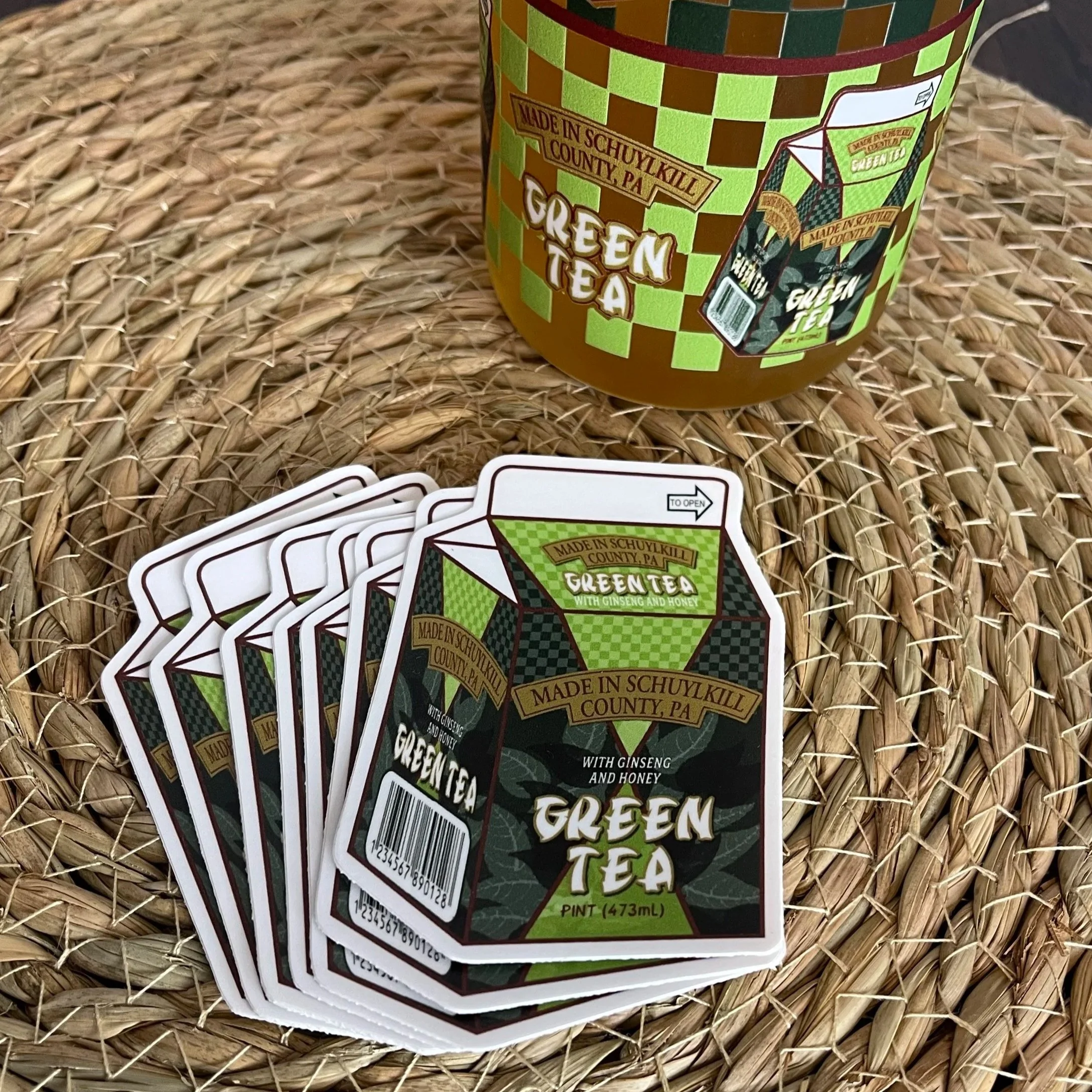 Green Tea Sticker