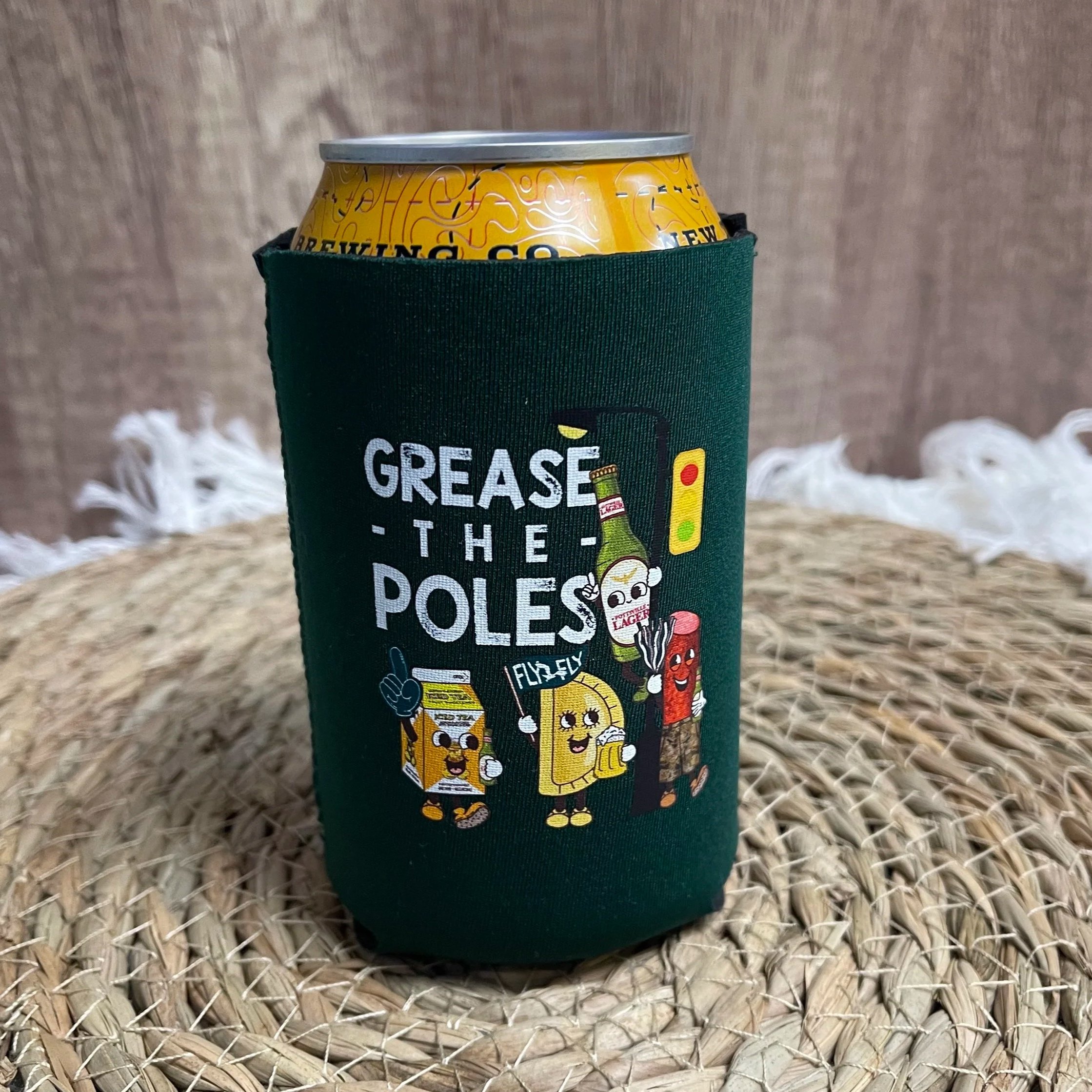 Grease the Poles Can Cooler