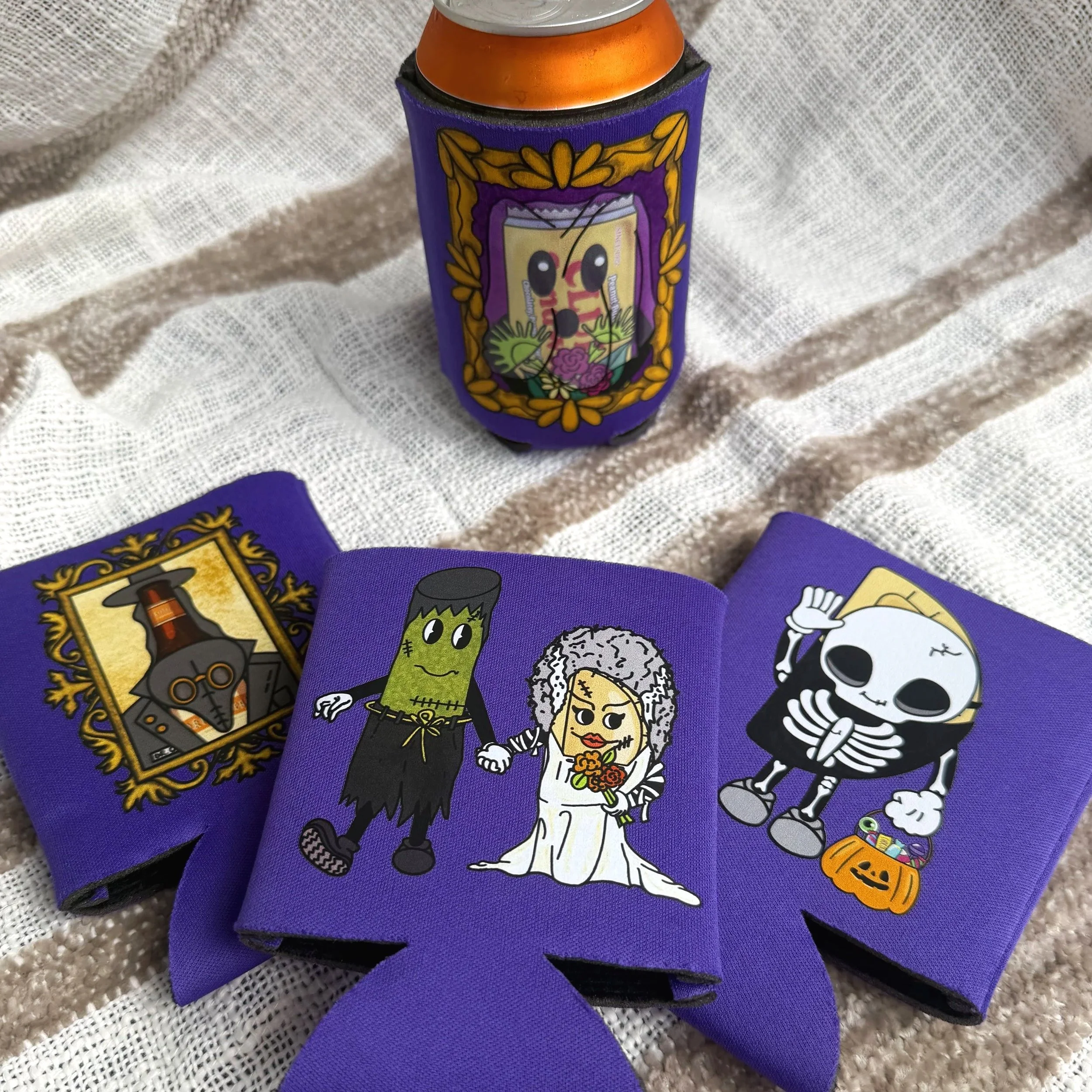 Skooky Season Halloween Can Coolers