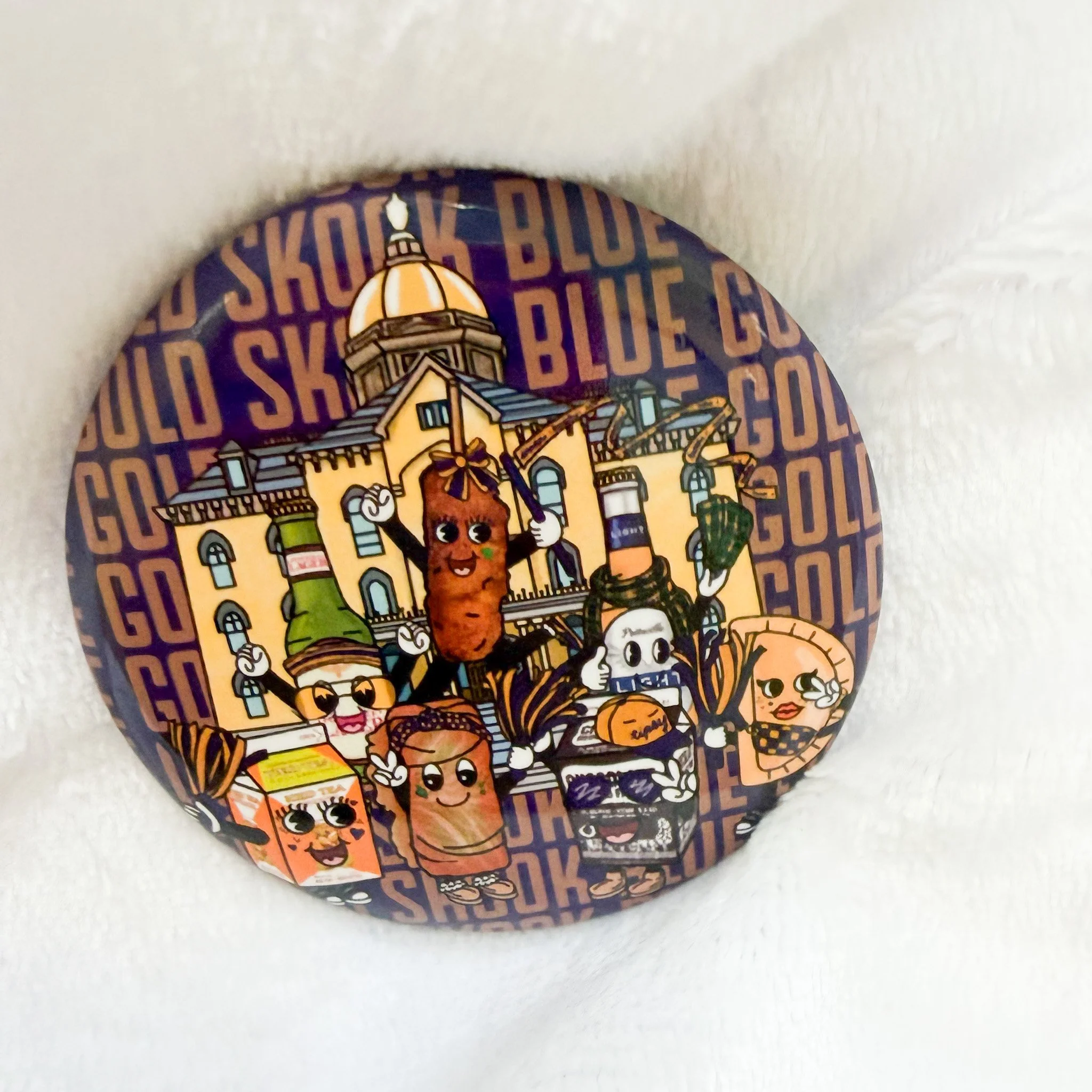 Blue Gold Skook Magnetic Bottle Opener