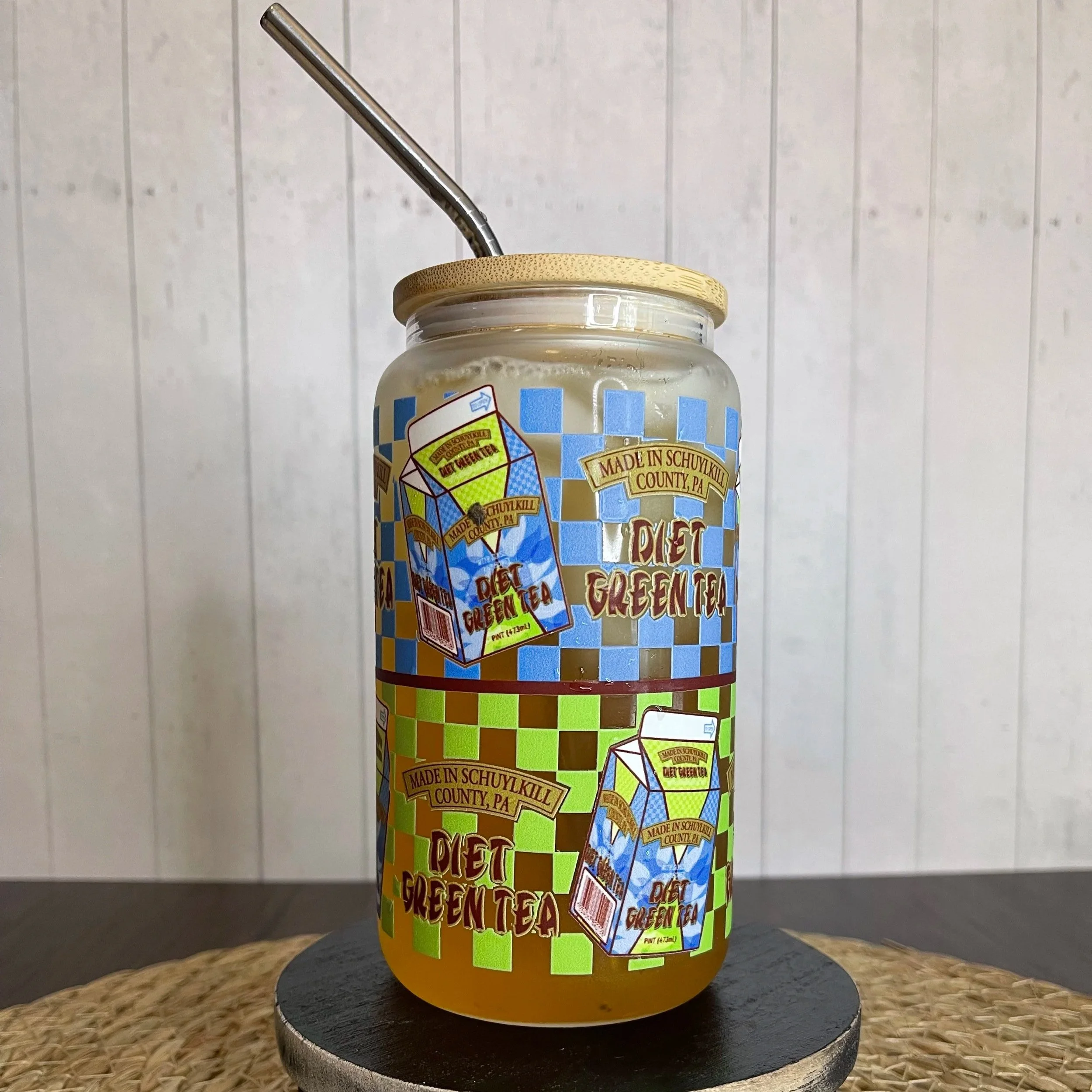 Diet Green Tea Glass Can