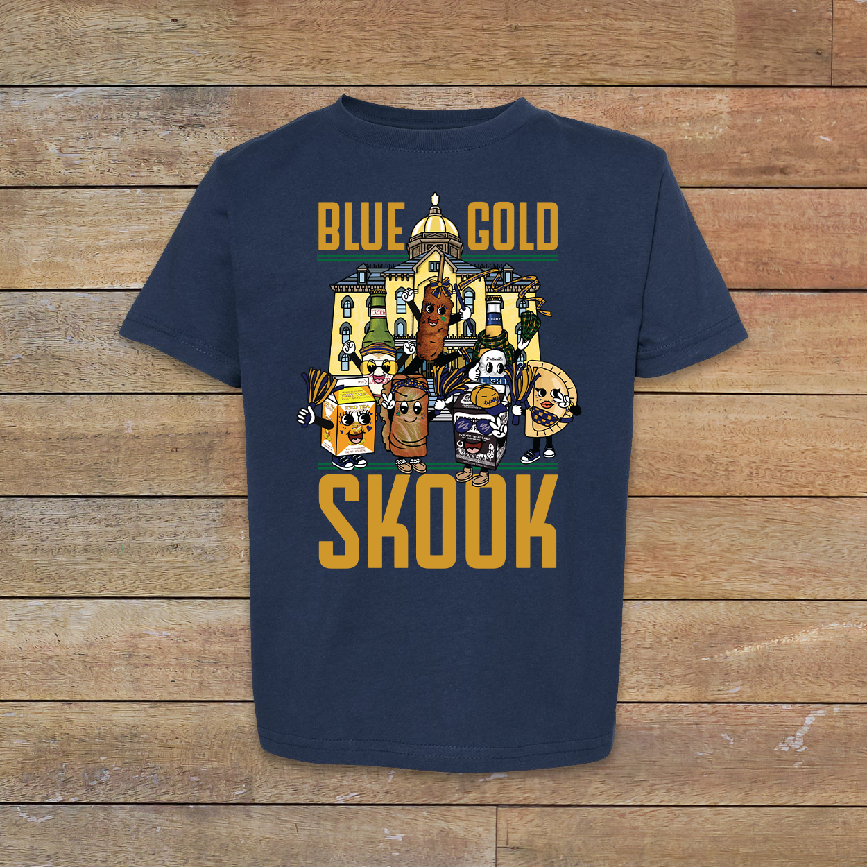 Toddler Blue Gold Skook T-shirt