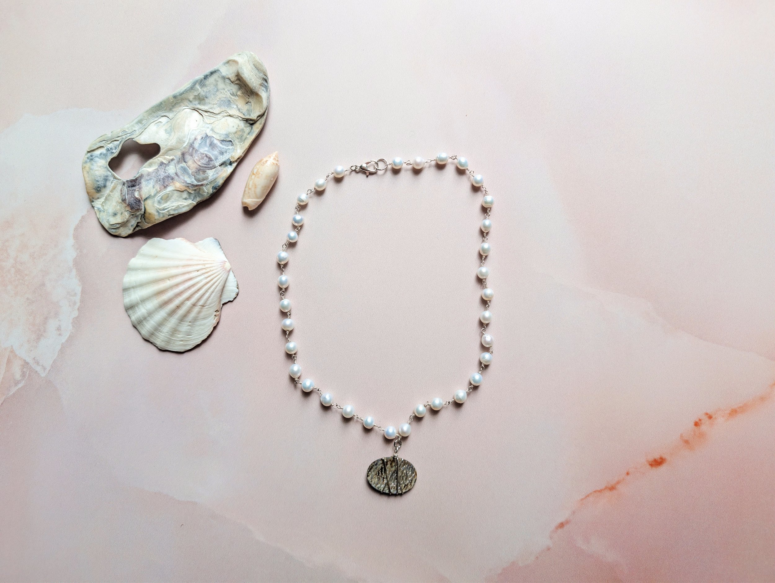 Double Pearl Pendant