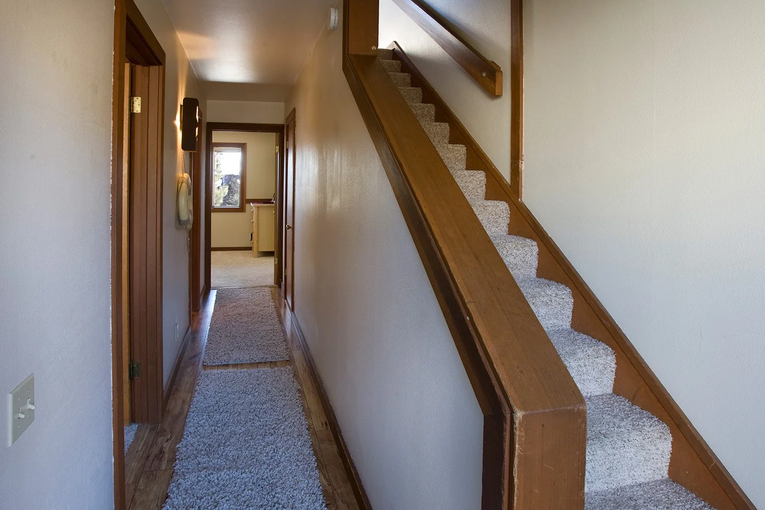 unit 23 view down the hall from the front door