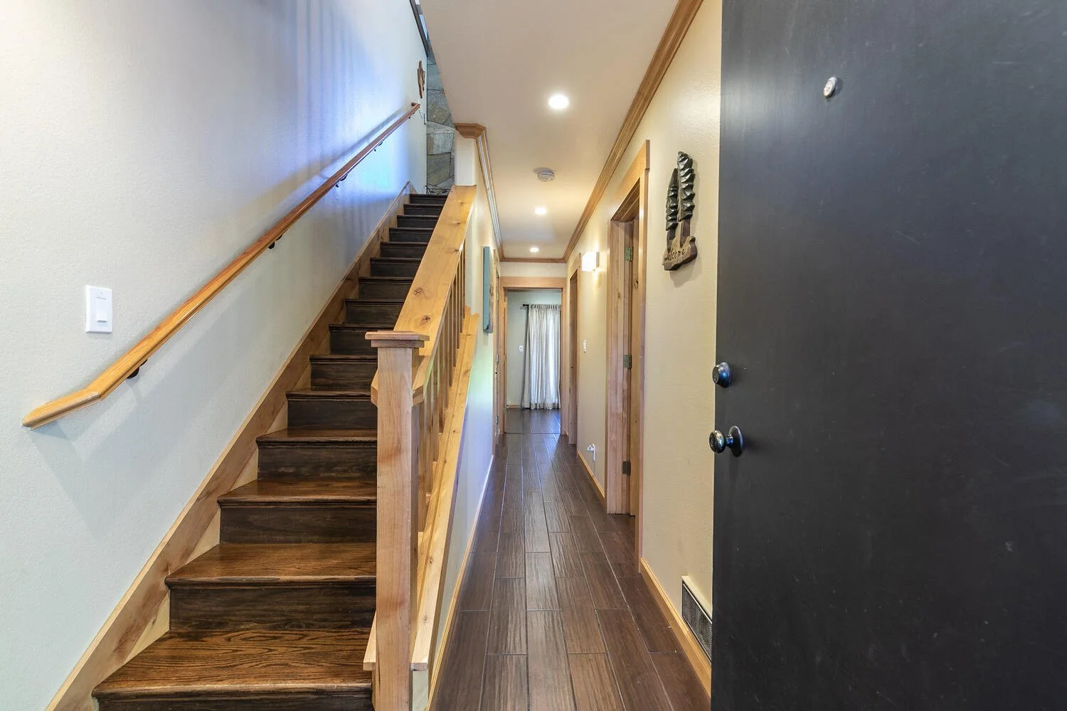 unit 45 stairs and hallway as seen from front door