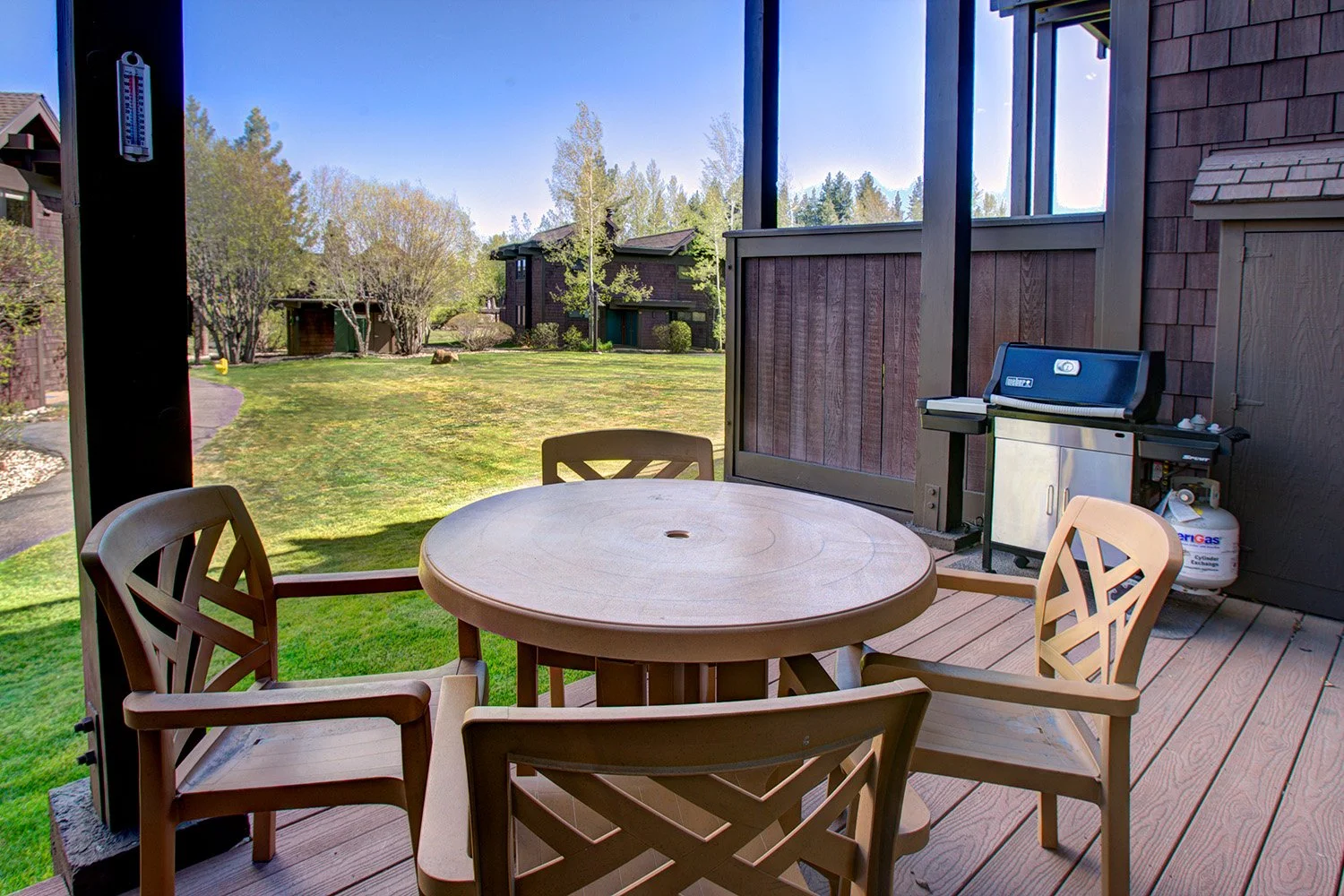 unit 20 view of lawn from back deck