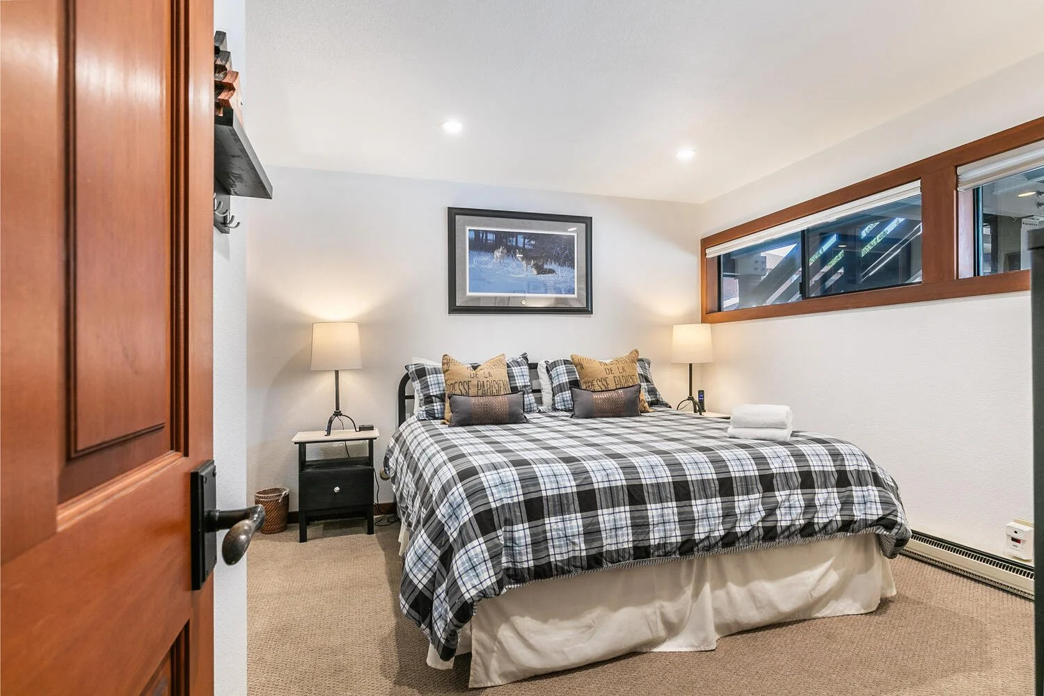 unit 2 view of bedroom showing king size bed