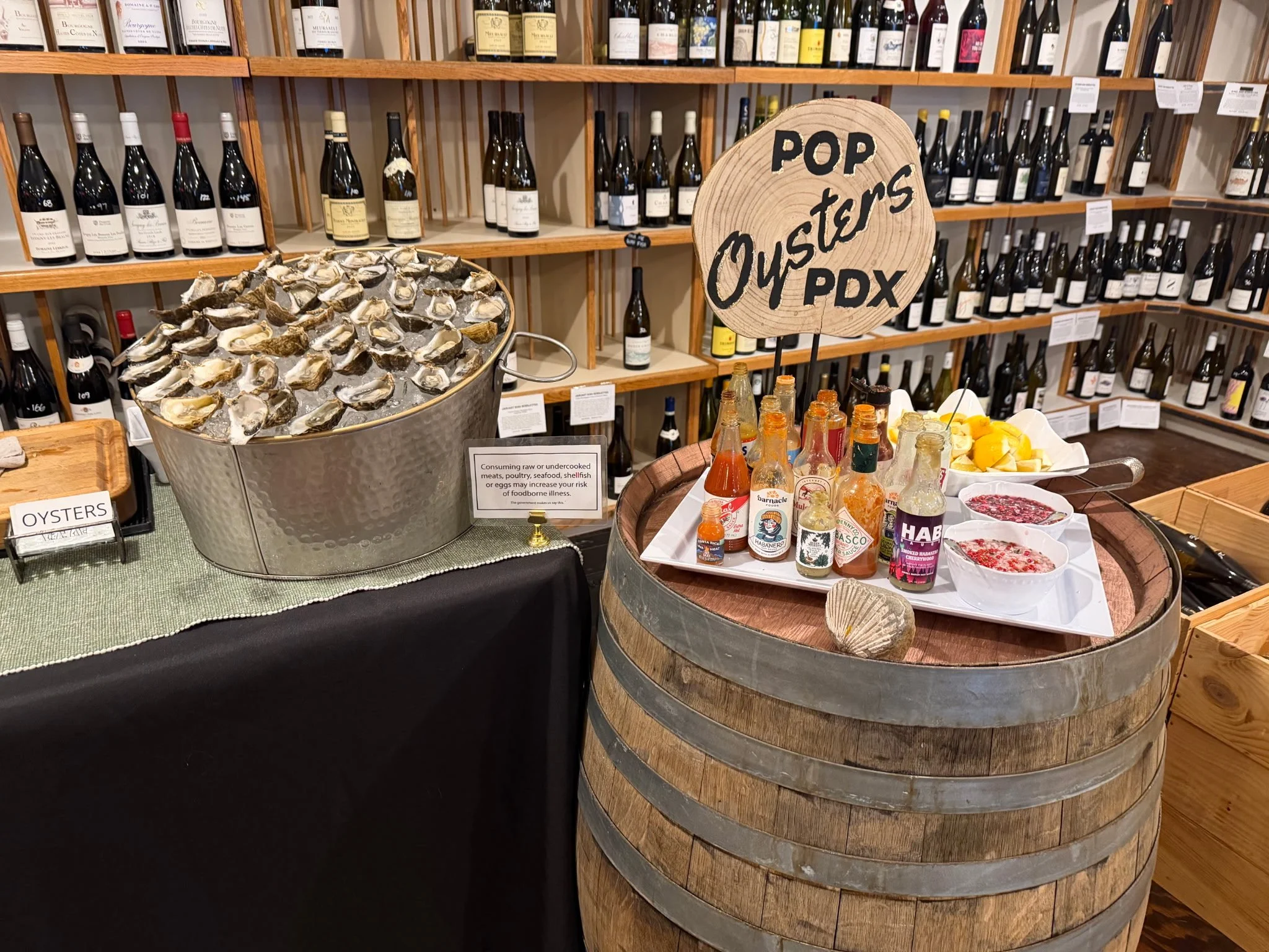 Oyster and Wine Pairing Event
