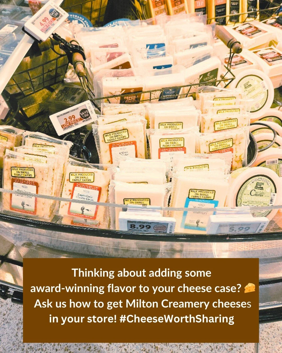 🧀 From Iowa to your shelves &mdash; Milton Creamery cheeses are available nationwide! 

Whether you&rsquo;re a distributor, cheese shop, or restaurant, our award-winning, small-batch cheeses are ready to add a taste of the Midwest to your menu.

Par