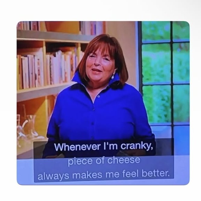 Does the holidays have you stressed out and cranky?
Grab a piece of Prairie Breeze!  Those little &quot;crunchies&quot; that are in Prairie Breeze is tyrosine, which is known to boost dopamine.  So clearly eating cheese is the simple solution!

Stop 