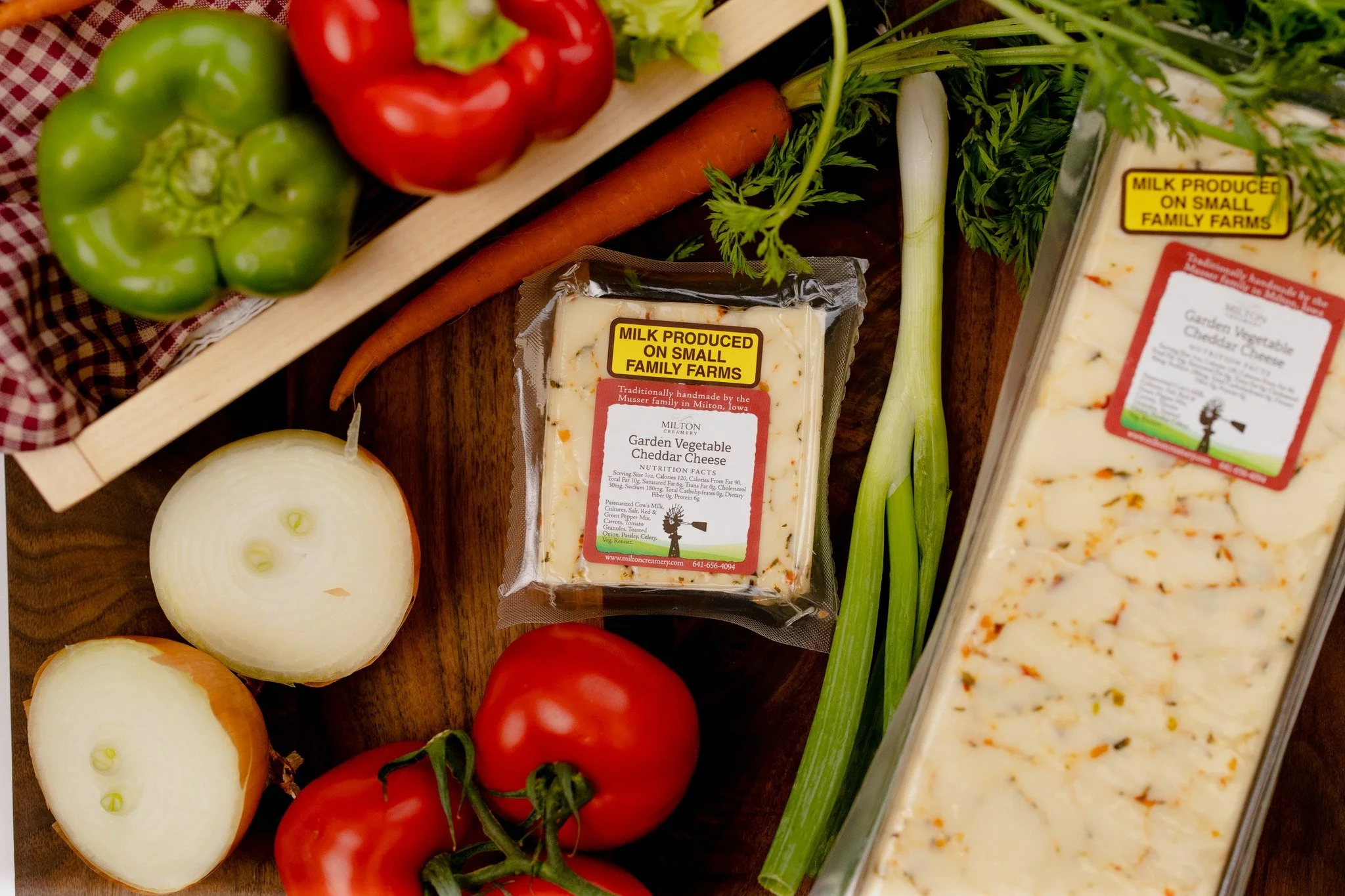 Fresh veggies 🤝 great cheese.

Our Garden Vegetable Cheddar is packed with herbs and vegetables that bring bright, savory flavor to every bite. It&rsquo;s the kind of cheese that makes simple meals taste like you put in a lot more effort than you ac